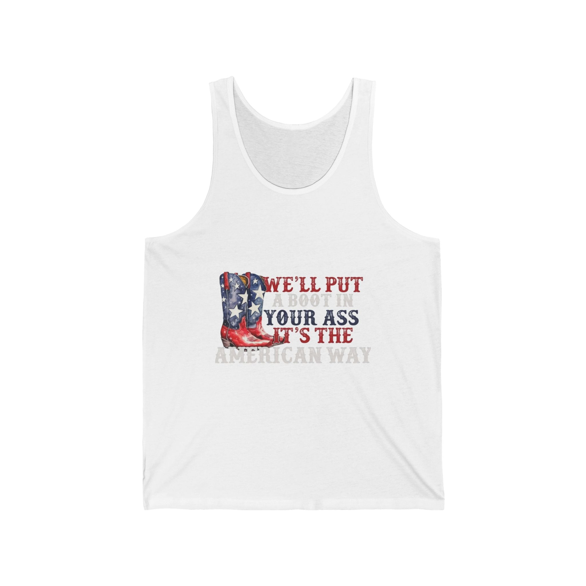 Patriotic Cowboy Boots Tank Top