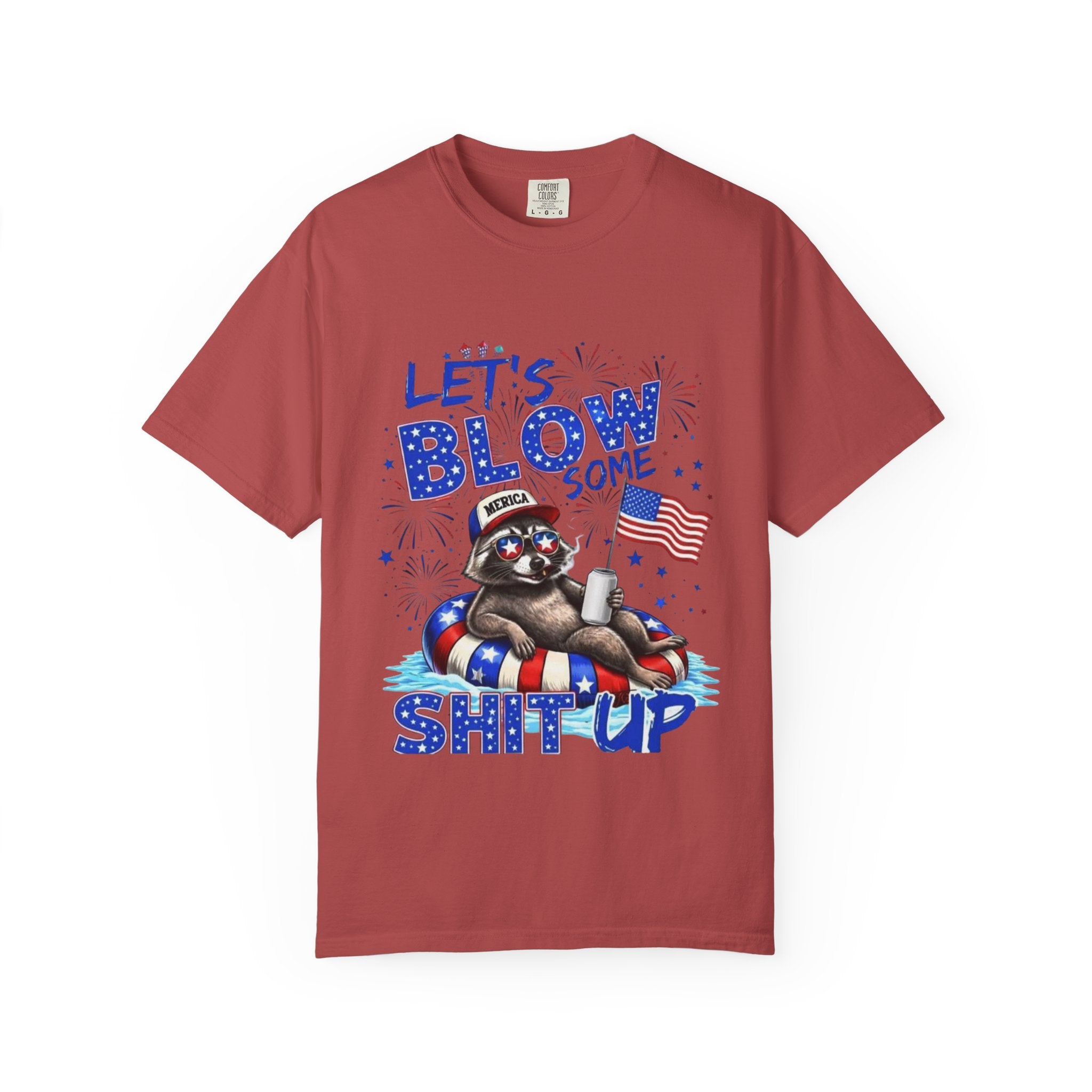 Patriotic Raccoon- Graphic T-Shirt