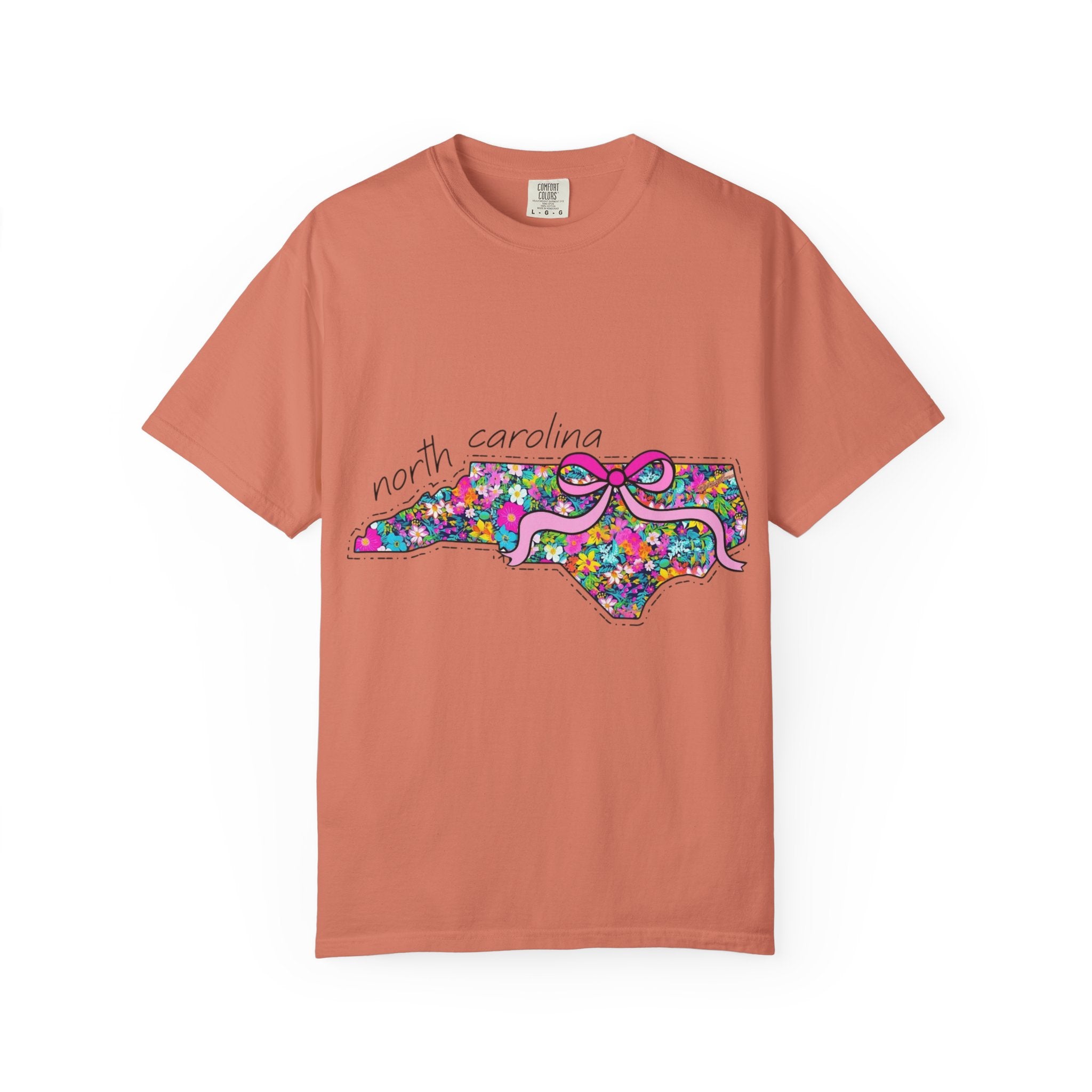 North Carolina- Floral Map Tee