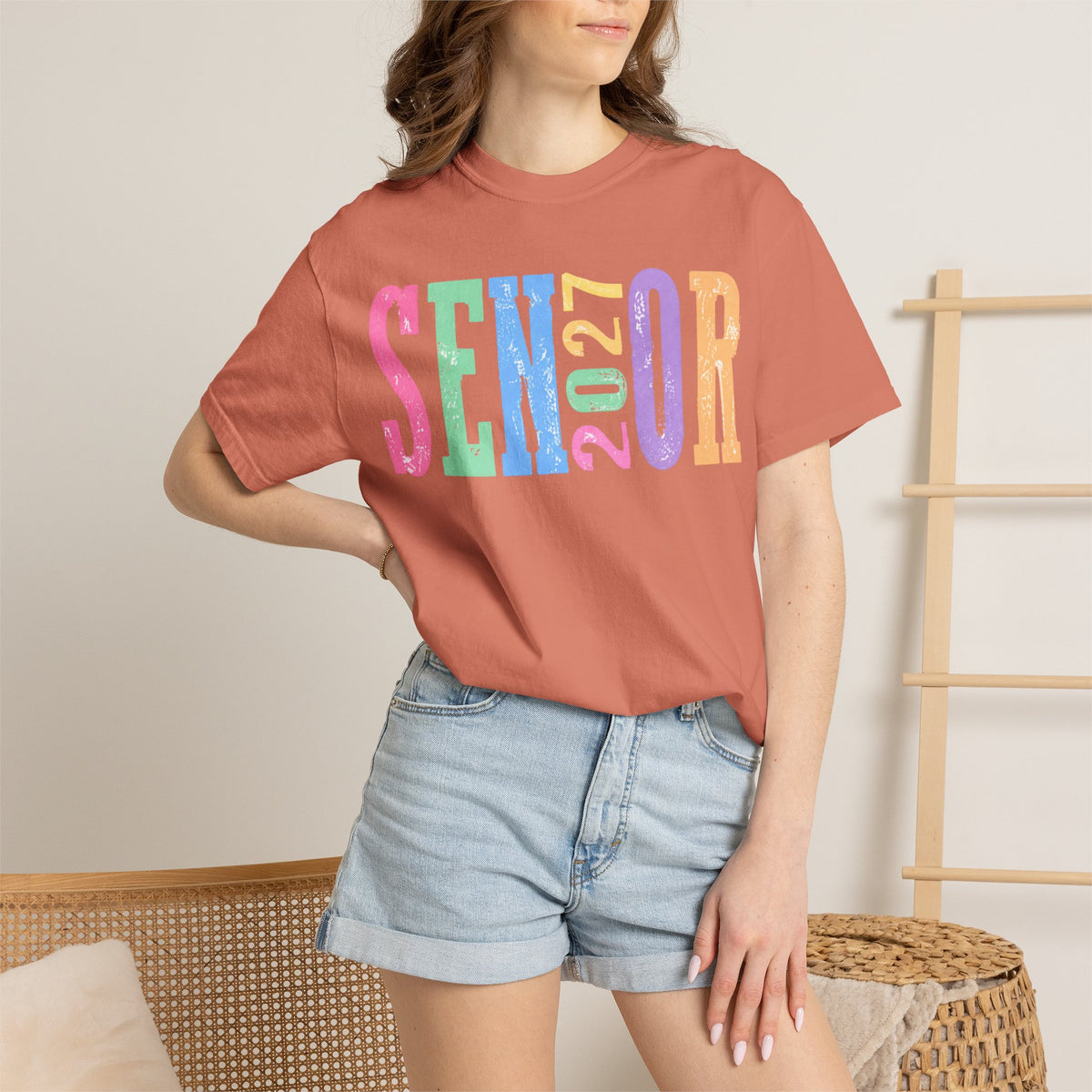 Senior 2027 Colorblock Tee