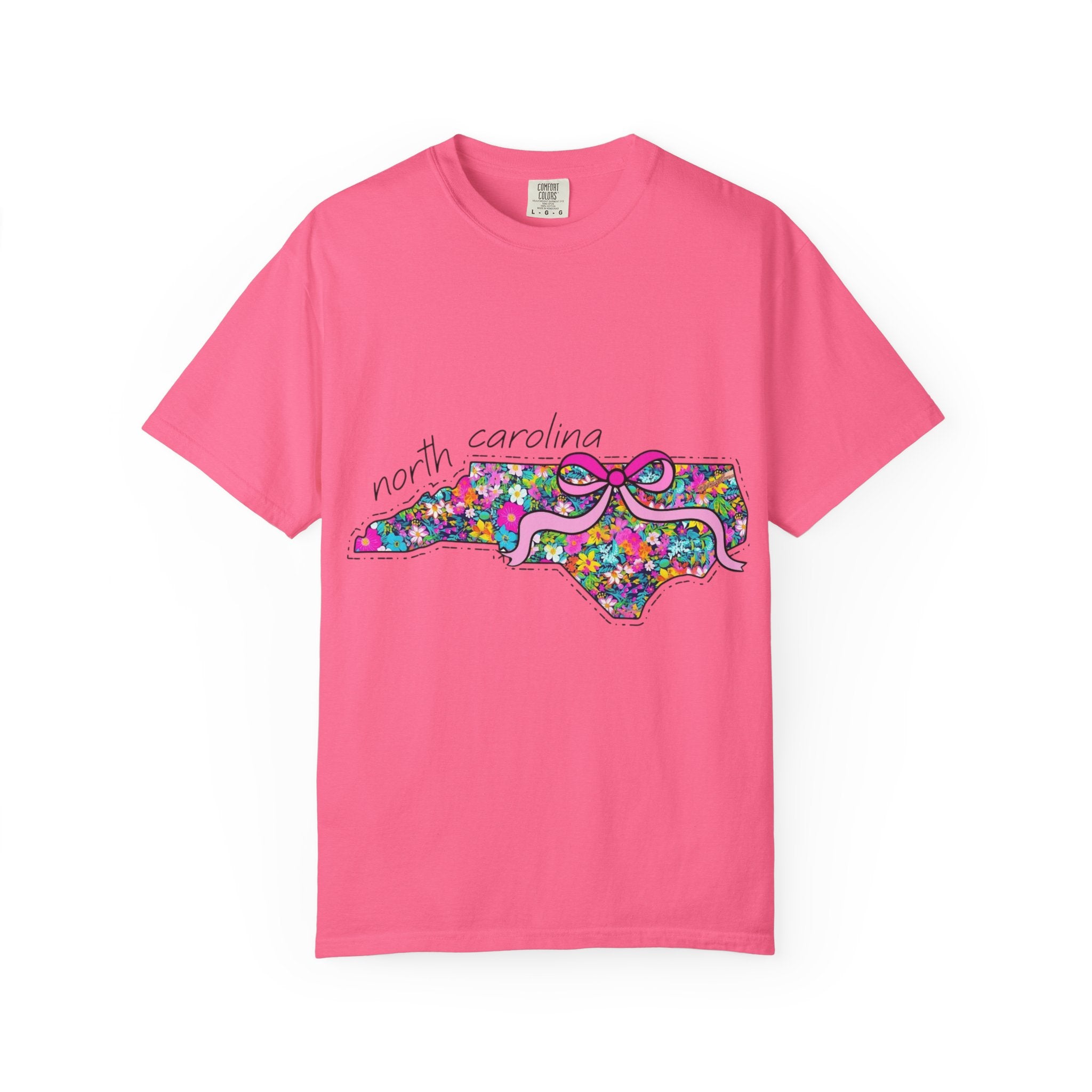 North Carolina- Floral Map Tee