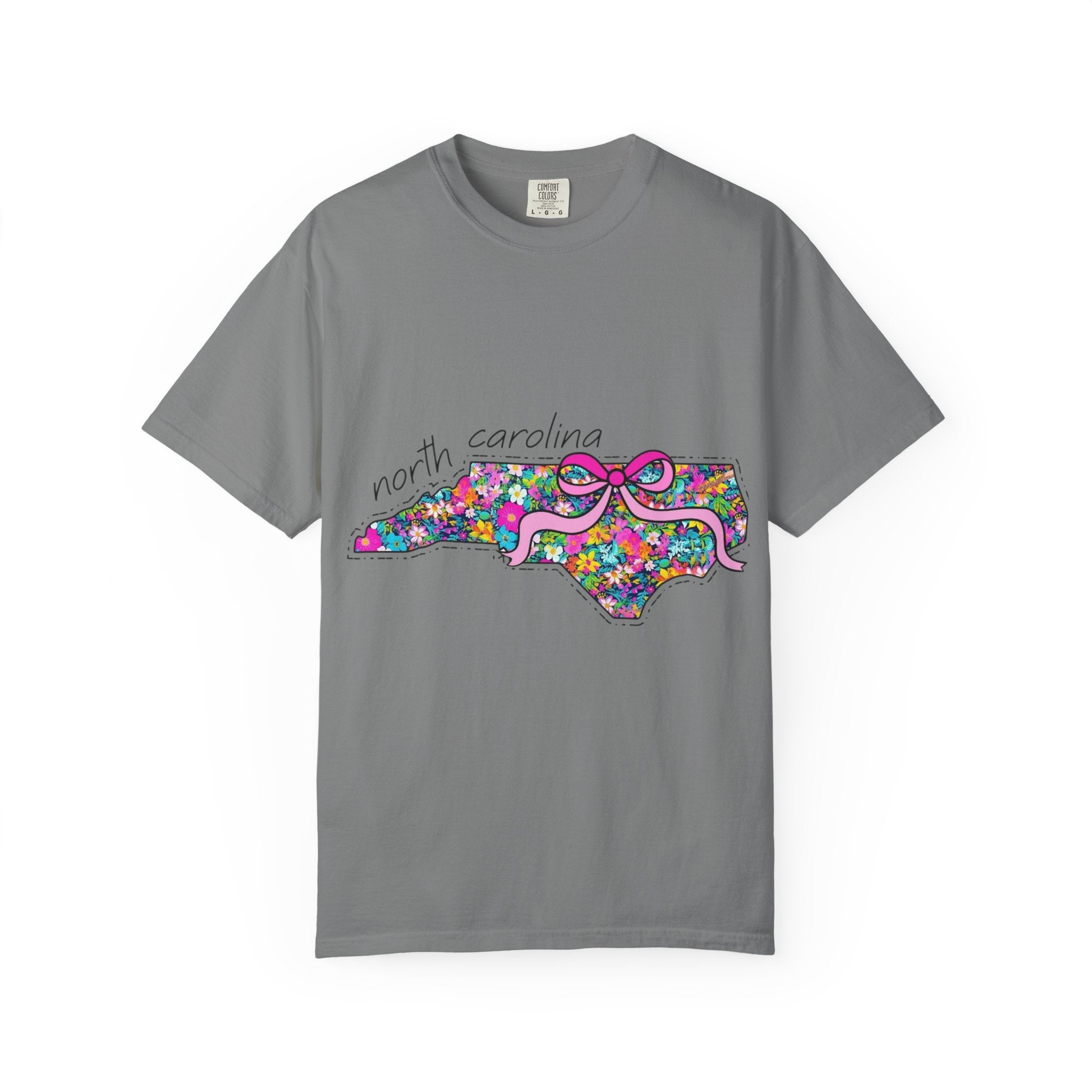 North Carolina- Floral Map Tee