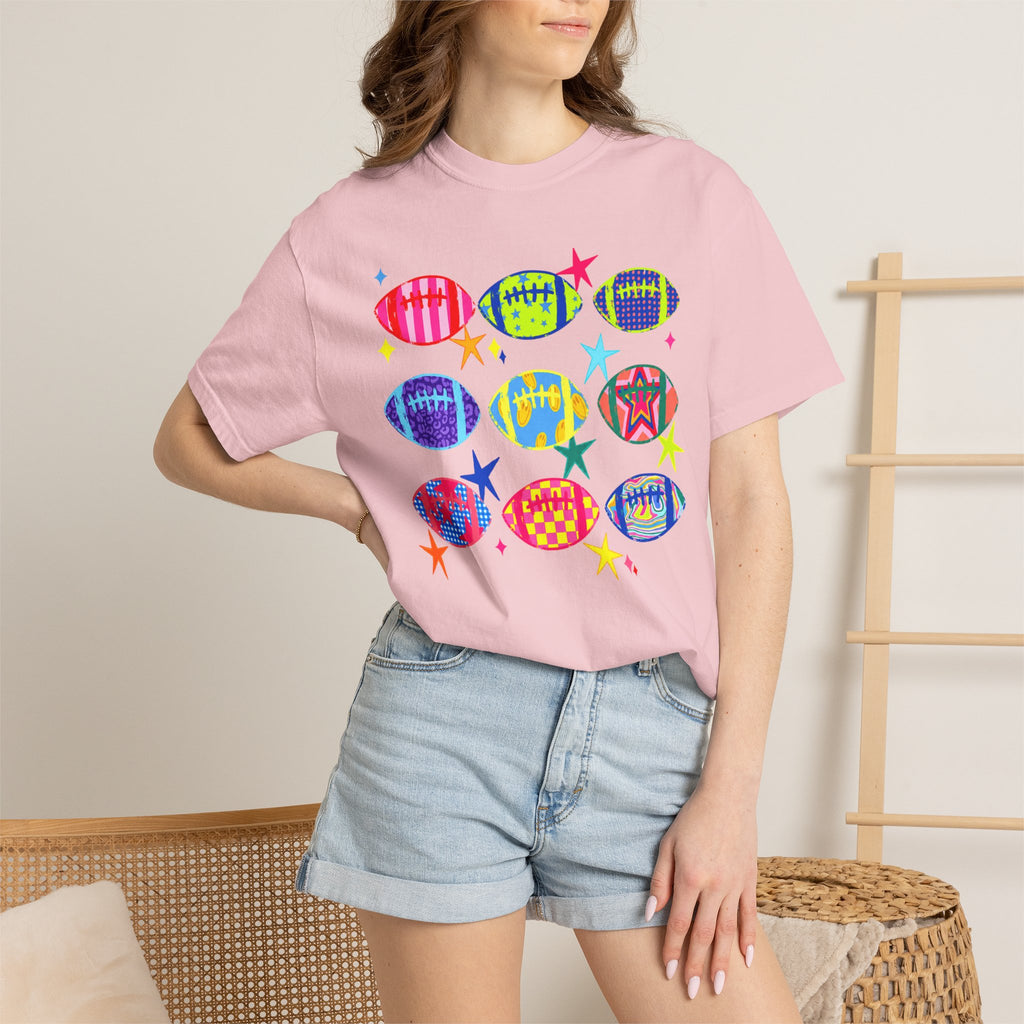 Neon Football Graphic Tee