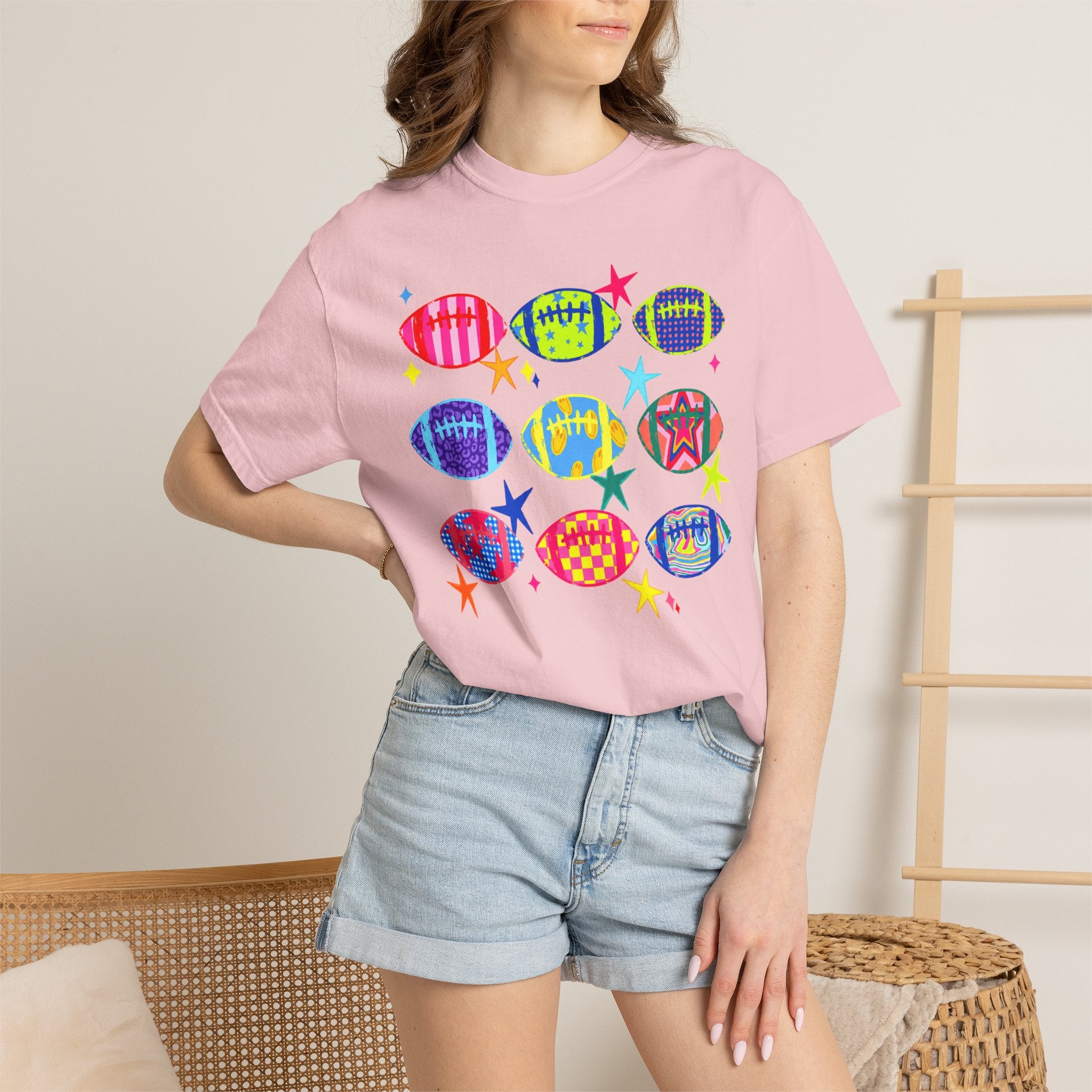 Neon Football Graphic Tee