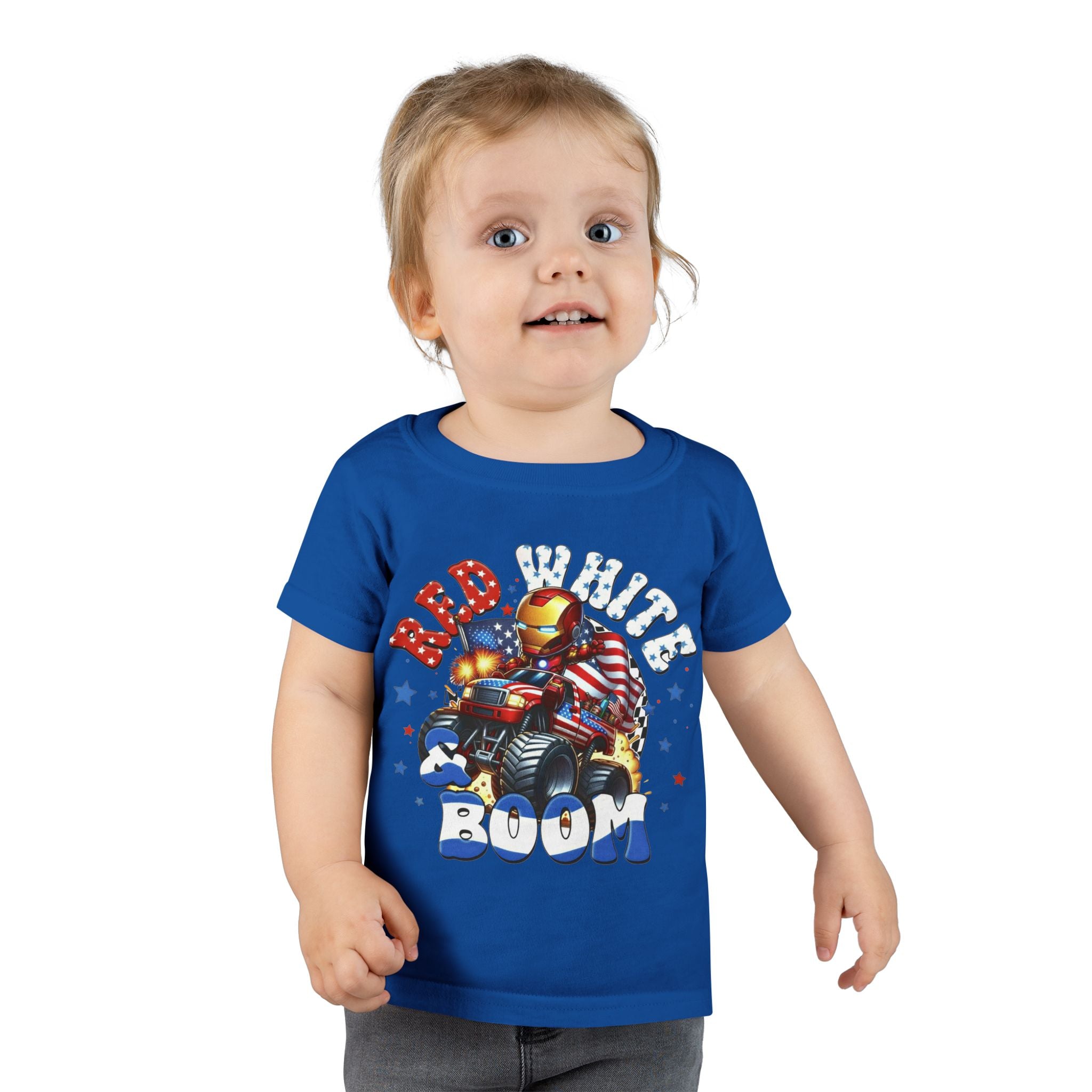 Toddler T-Shirt — "Red White Boom" Patriotic Tee