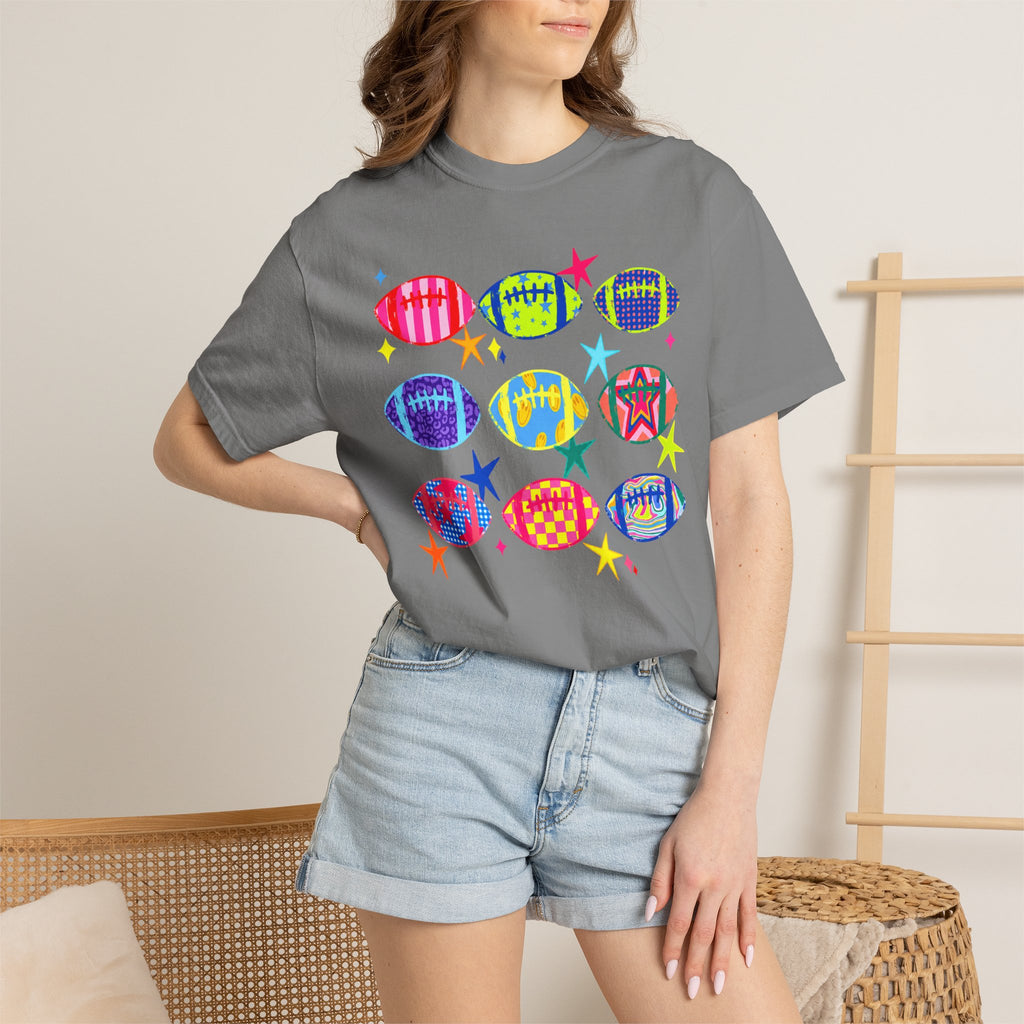 Neon Football Graphic Tee