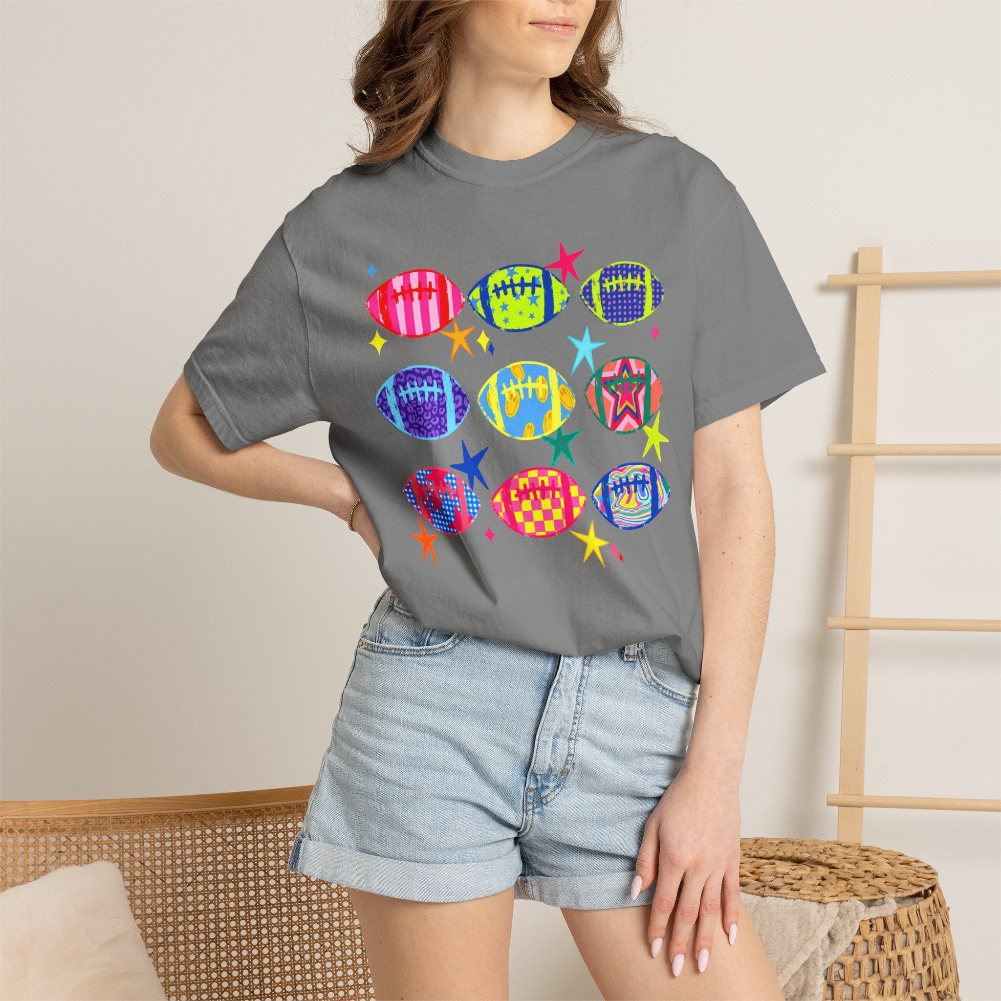 Neon Football Graphic Tee