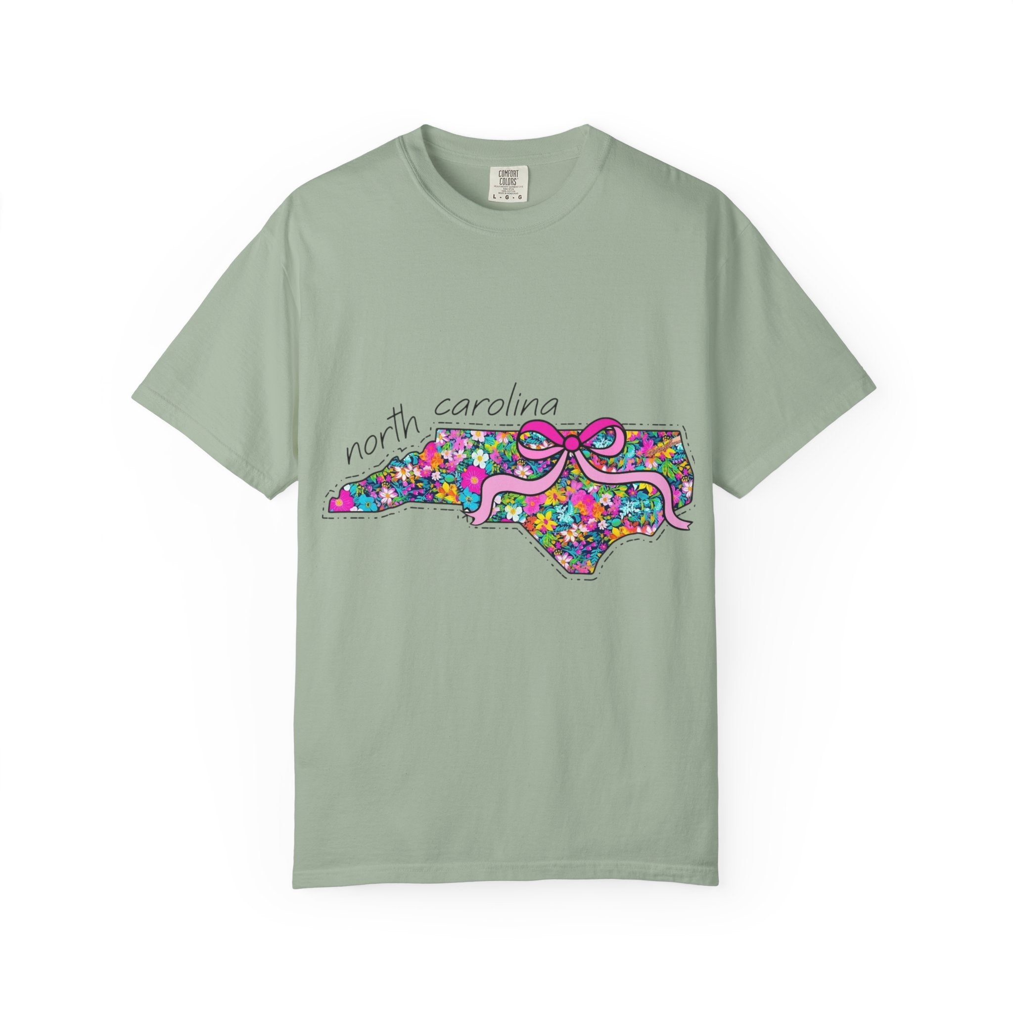 North Carolina- Floral Map Tee