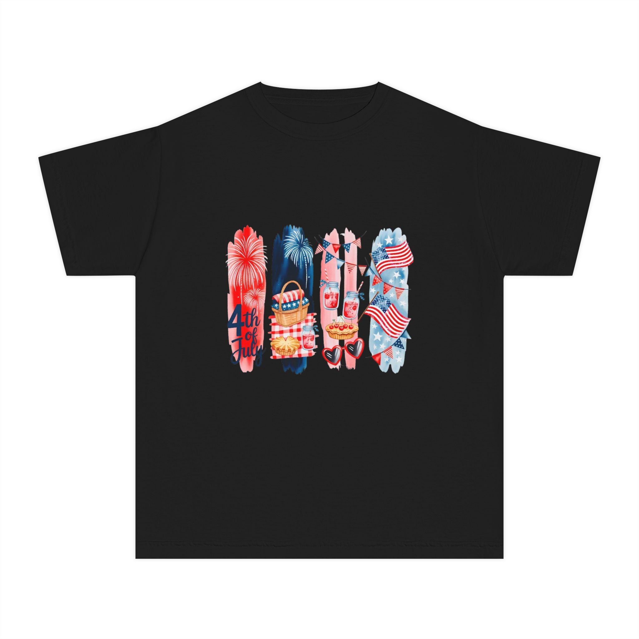 Youth Tee — 4th of July USA Design