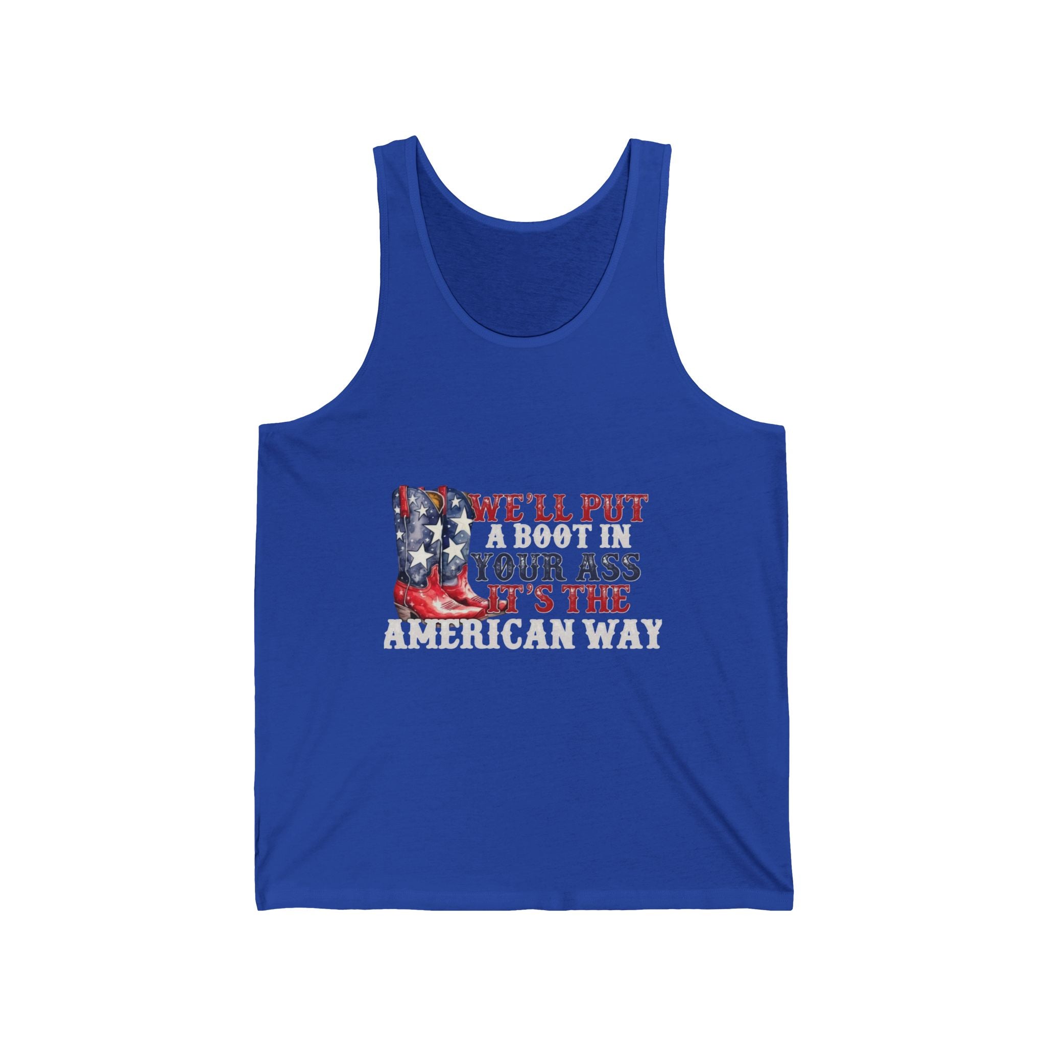 Patriotic Cowboy Boots Tank Top