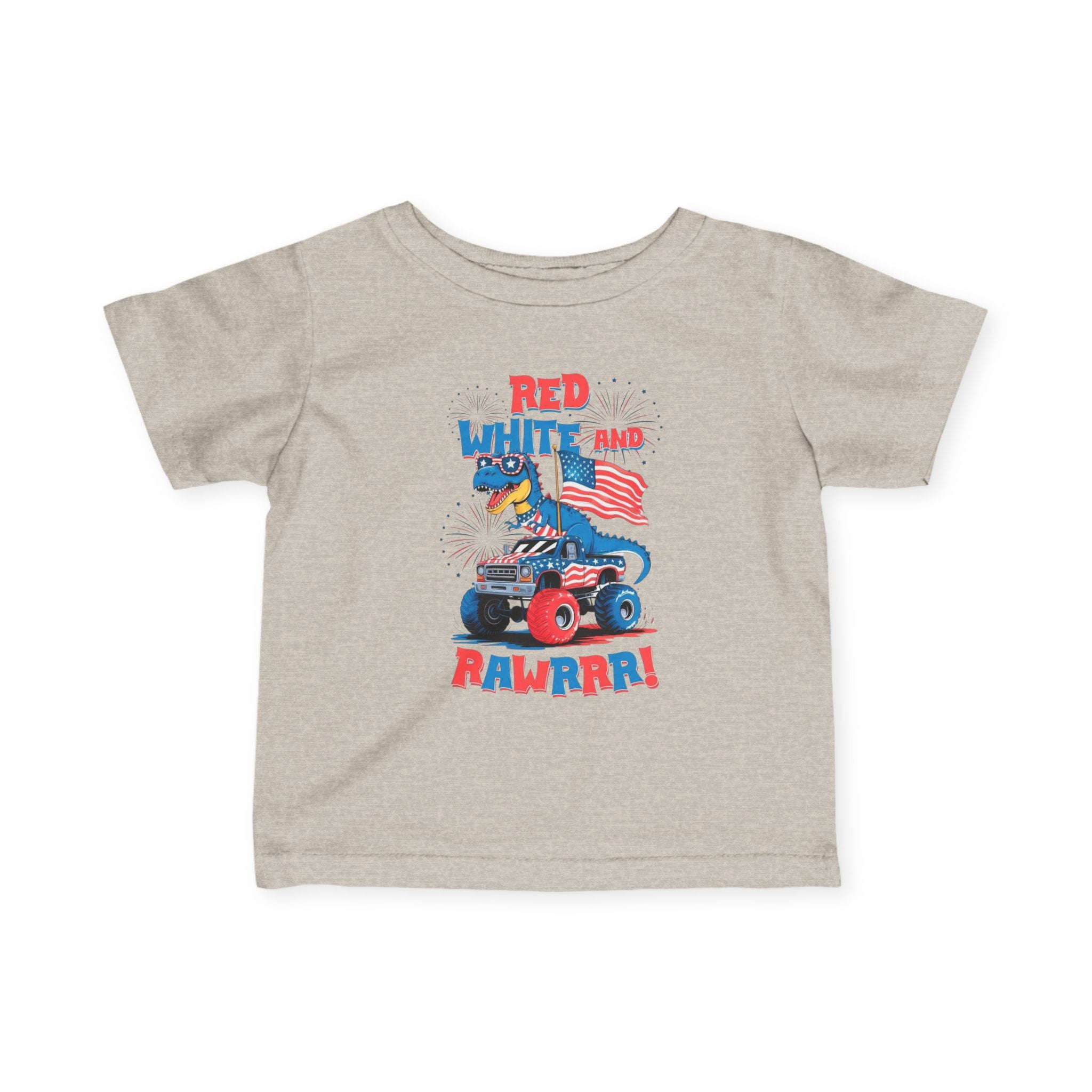 Patriotic Dino Infant Tee