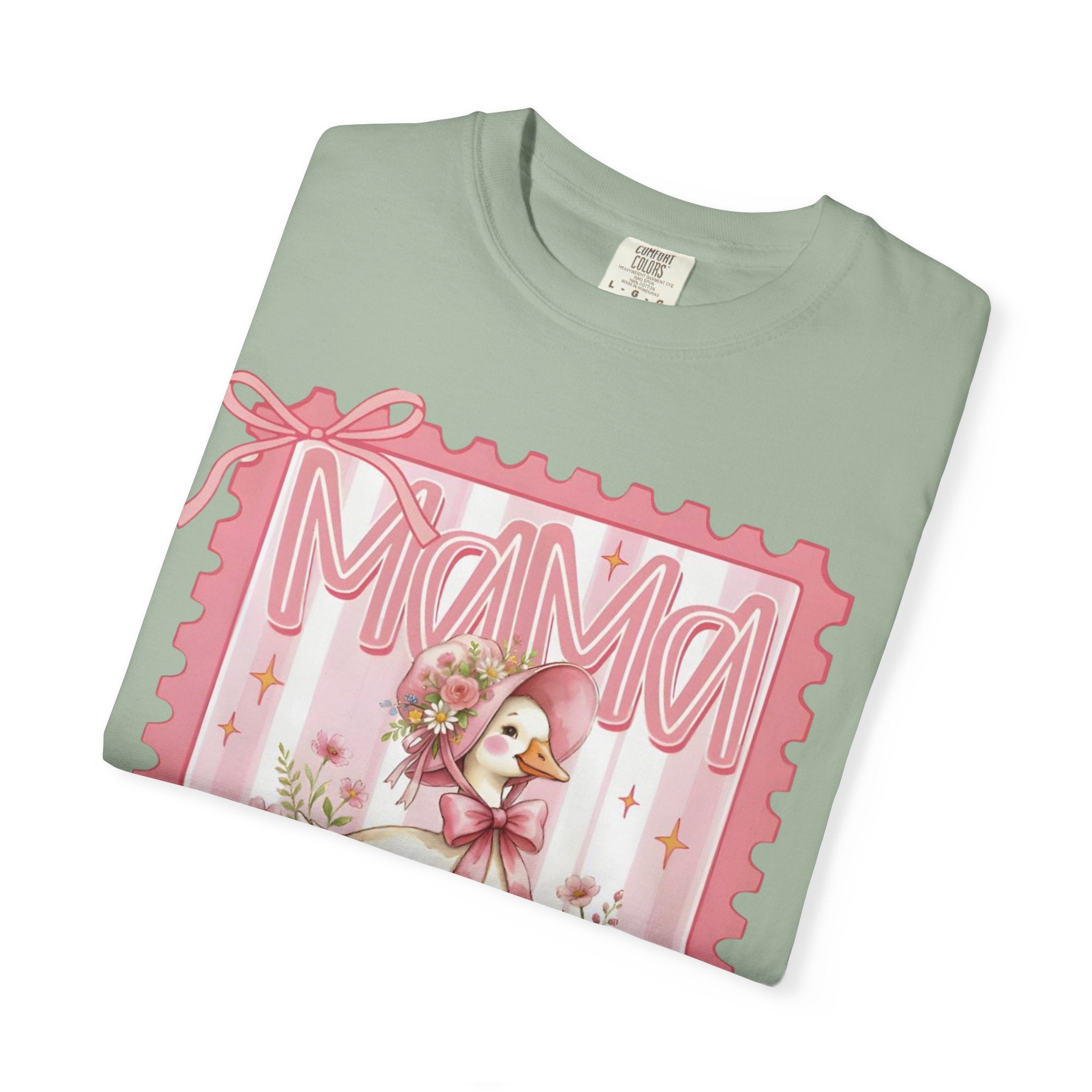 Mama Goose T-Shirt — Vintage Pink Nursery Illustration Tee