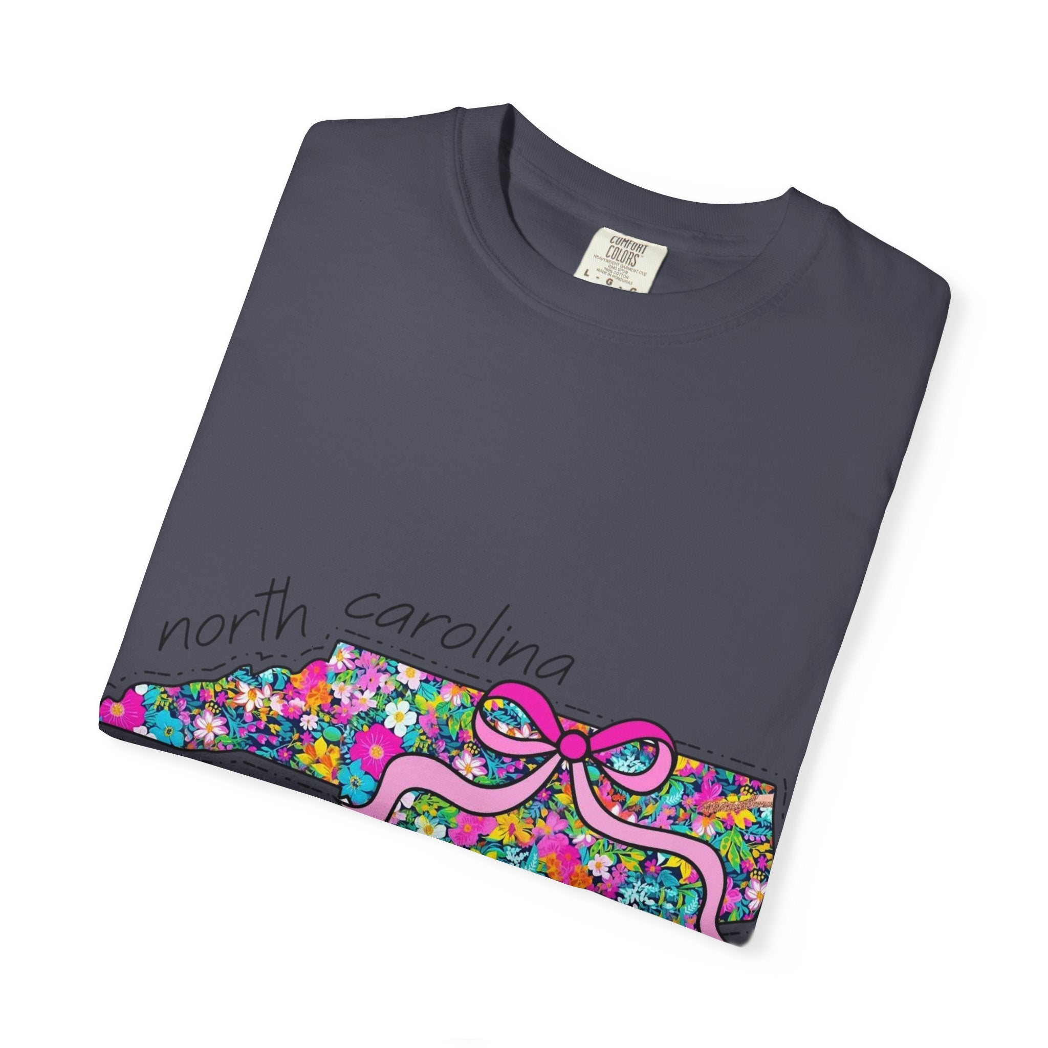North Carolina- Floral Map Tee