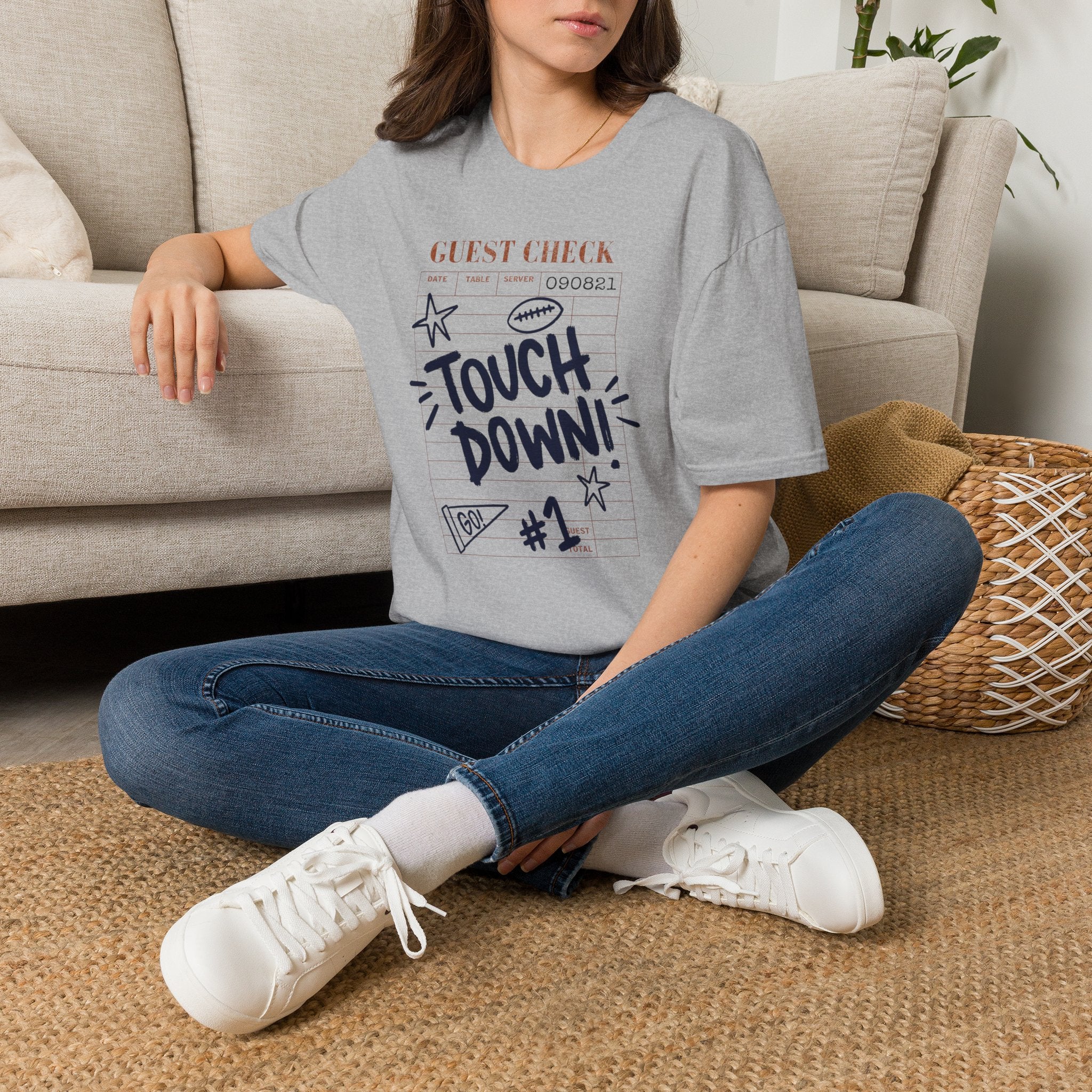Touchdown Guest Check T-Shirt — Football Game Day Tee