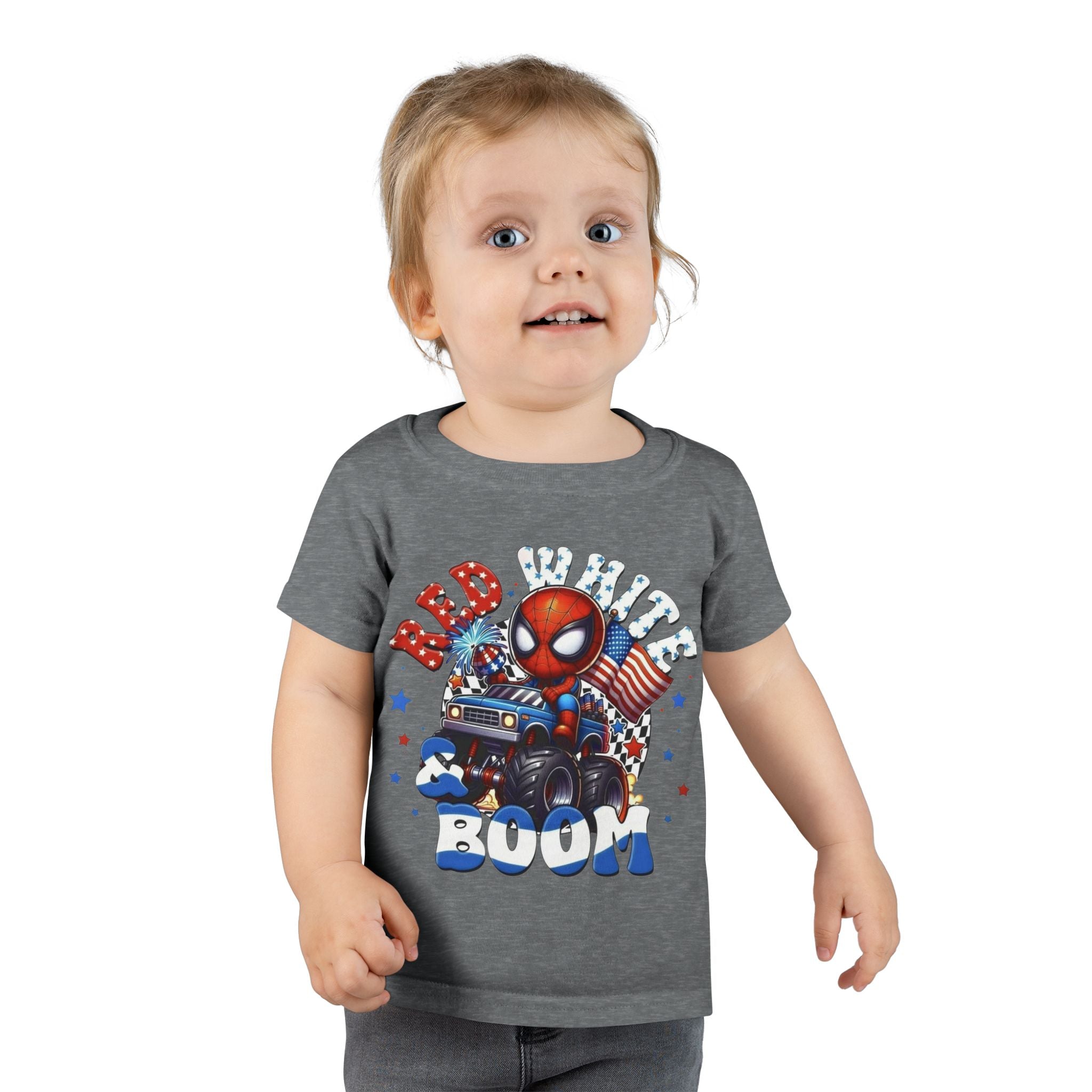 Toddler T-Shirt — "Red White Boom" Patriotic Graphic