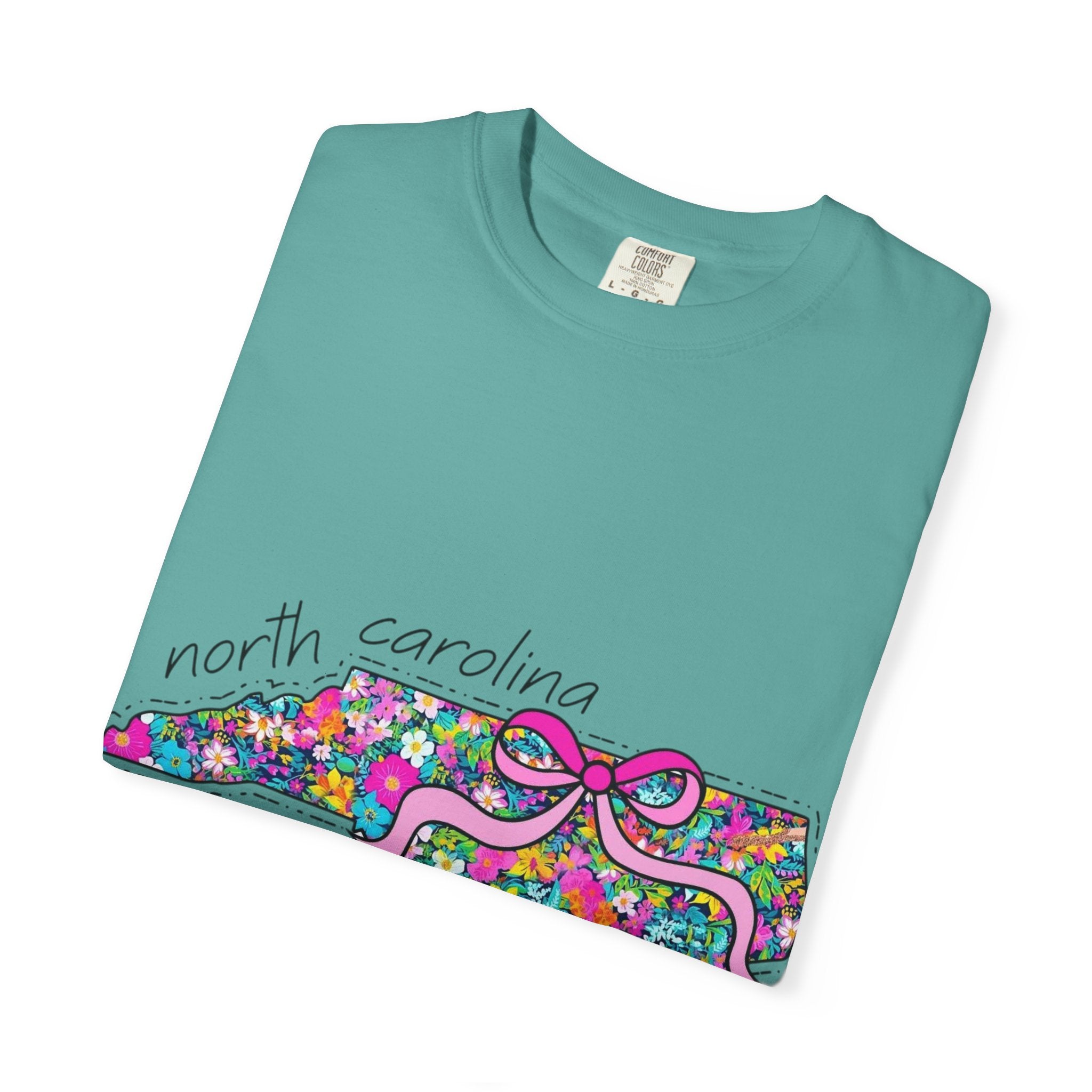 North Carolina- Floral Map Tee