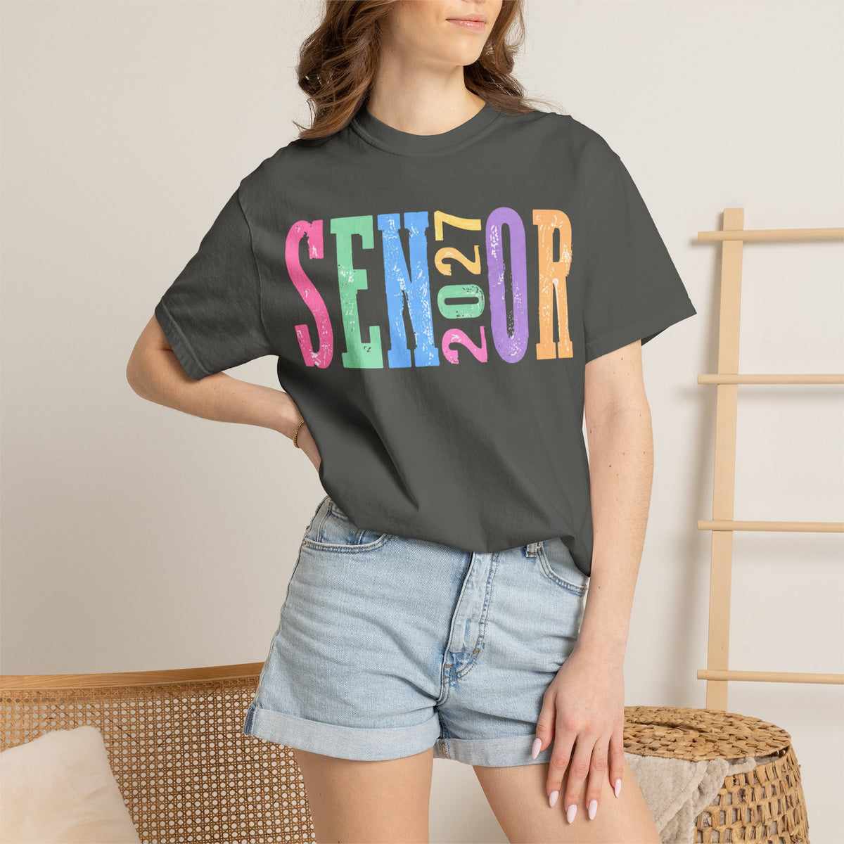 Senior 2027 Colorblock Tee