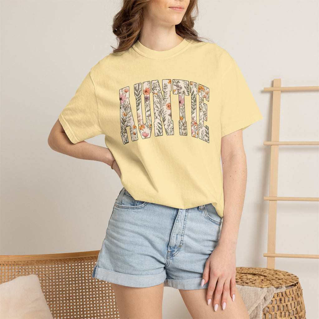 “Auntie” Floral Tee