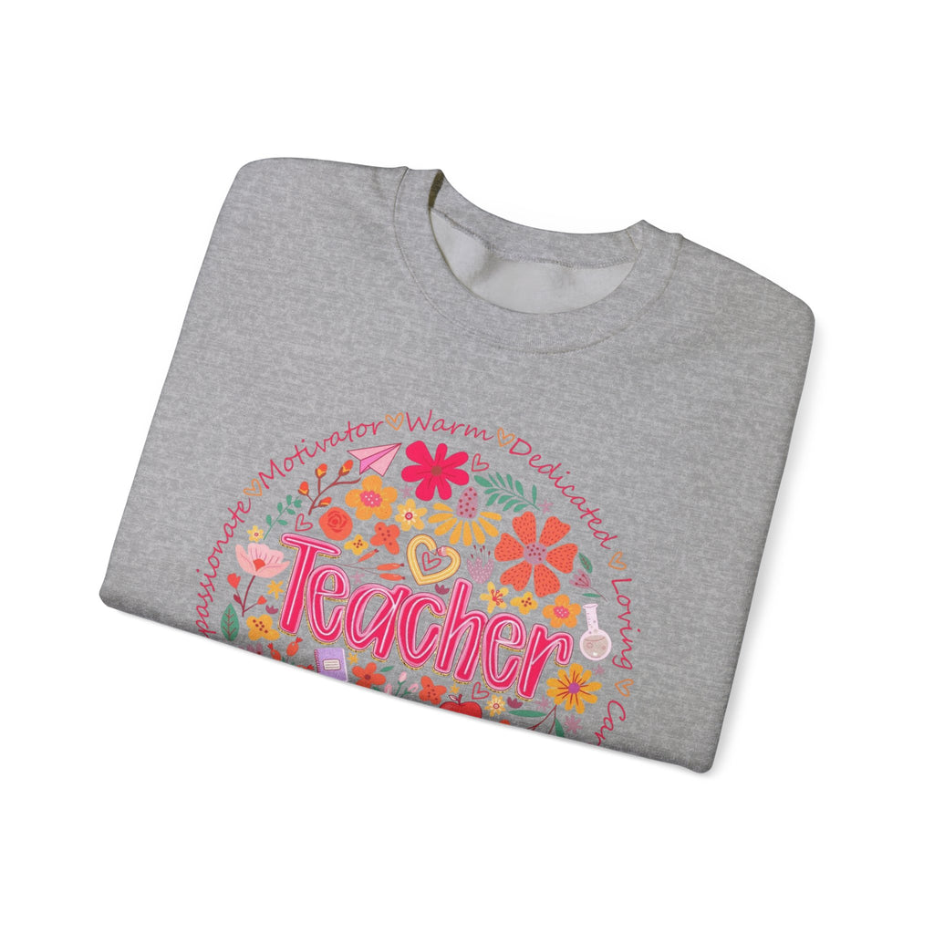 Teacher Floral Sweatshirt