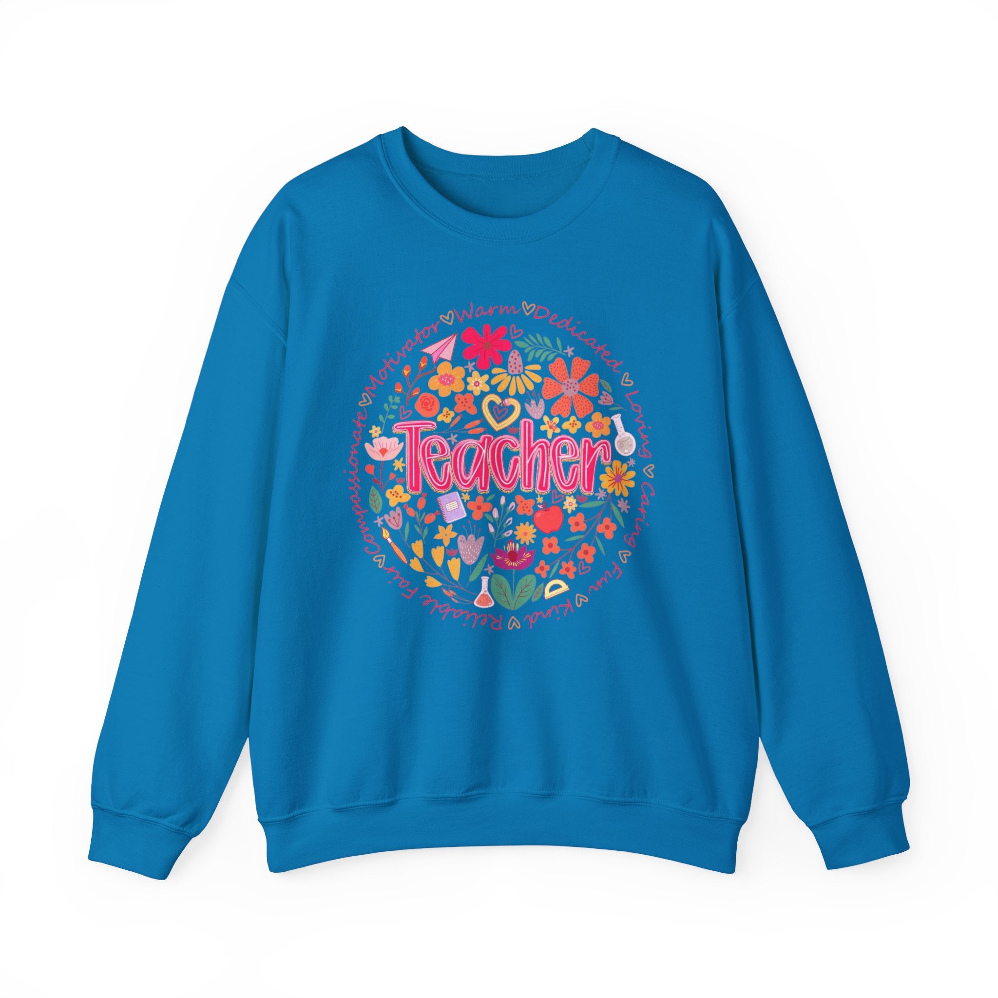 Teacher Floral Sweatshirt