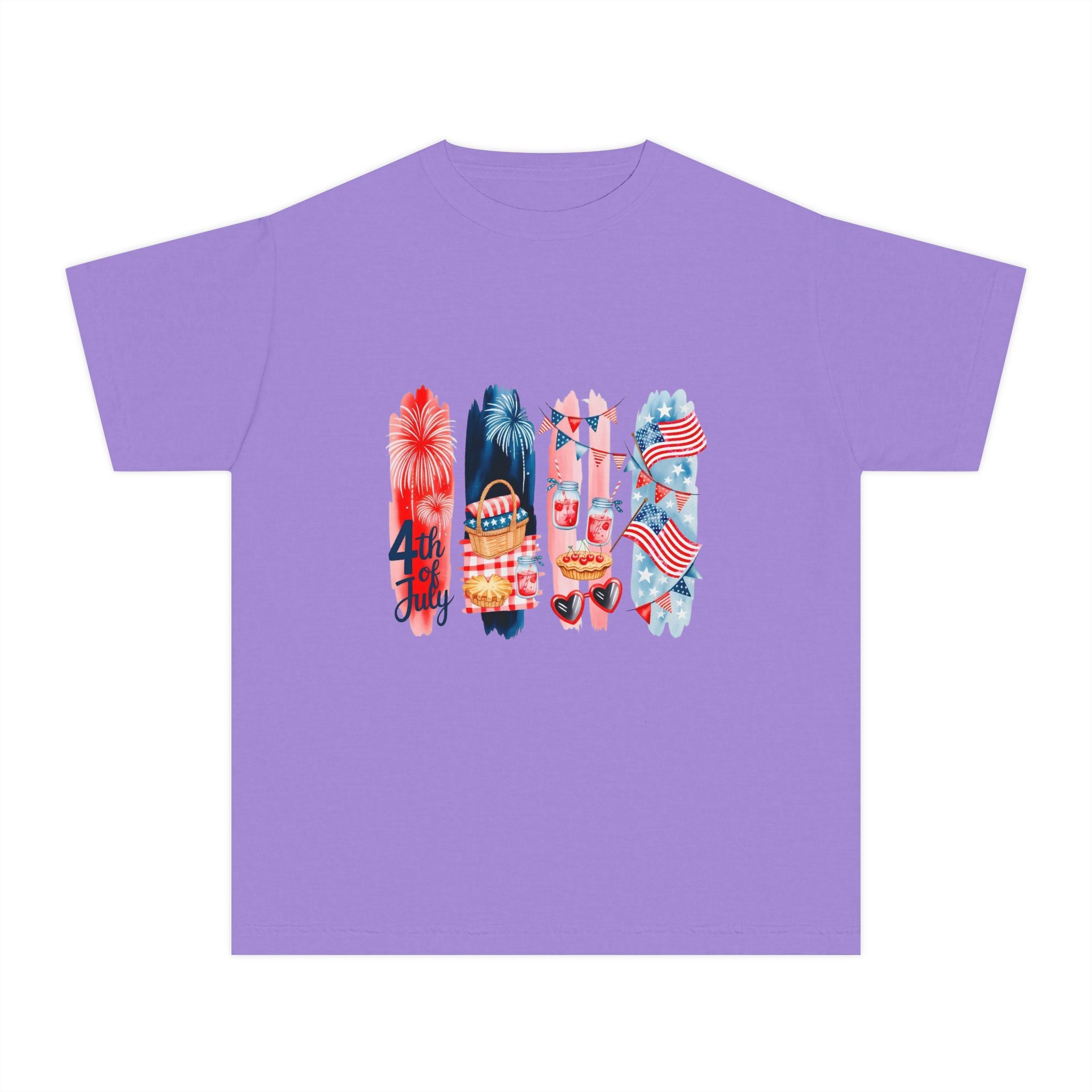Youth Tee — 4th of July USA Design