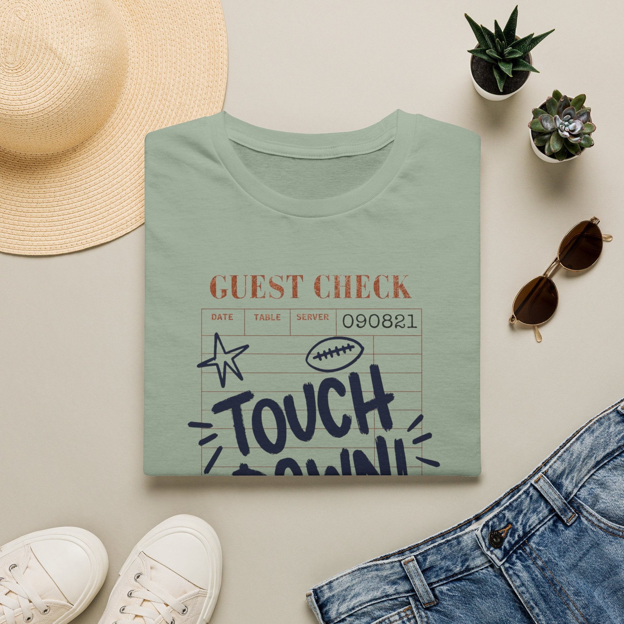 Touchdown Guest Check T-Shirt — Football Game Day Tee