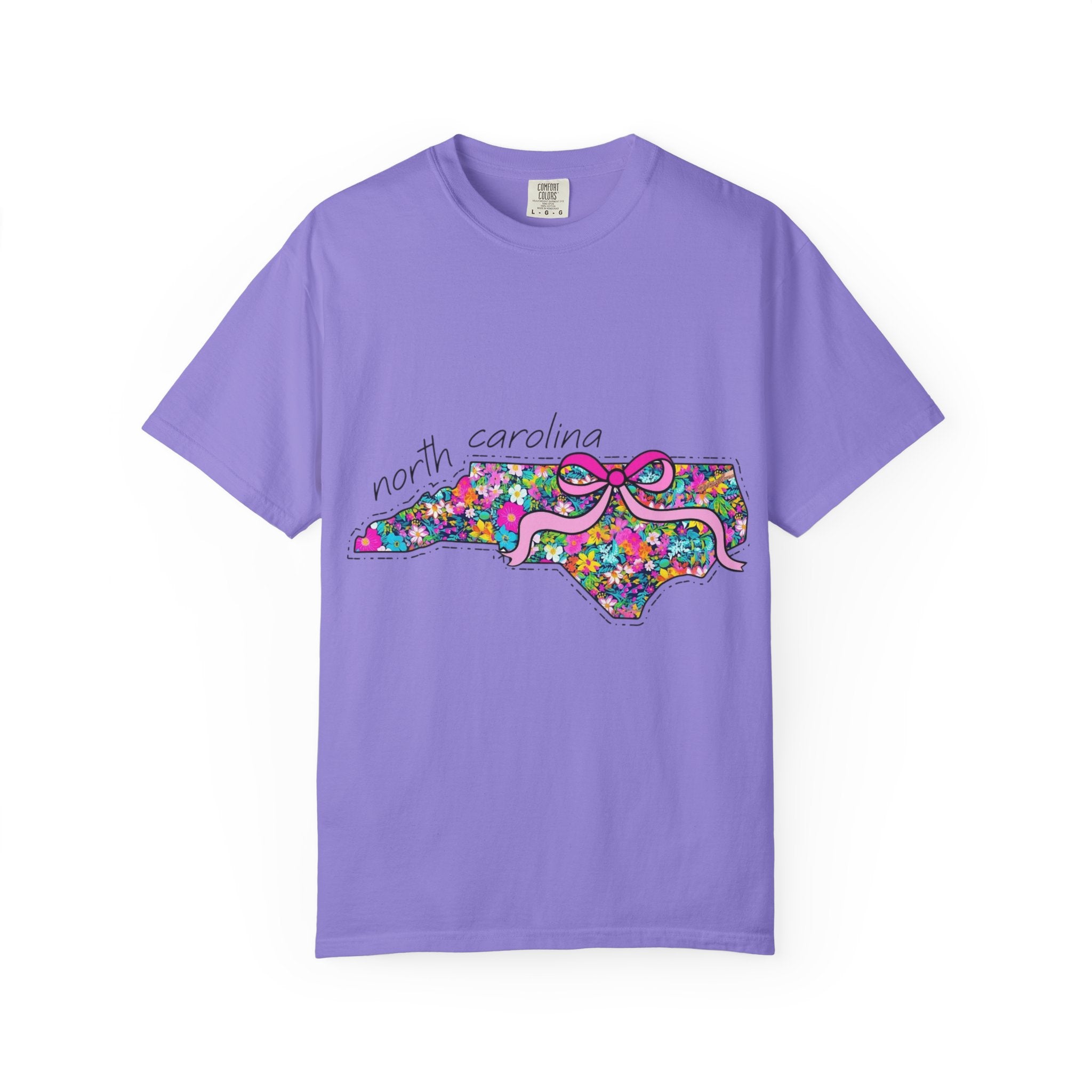 North Carolina- Floral Map Tee