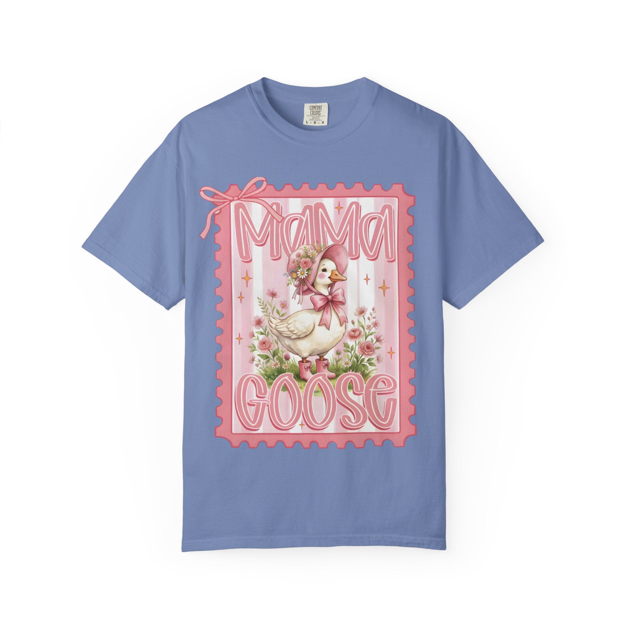 Mama Goose T-Shirt — Vintage Pink Nursery Illustration Tee