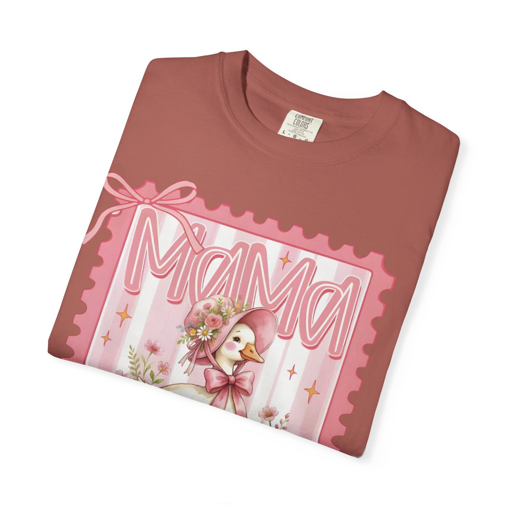 Mama Goose T-Shirt — Vintage Pink Nursery Illustration Tee