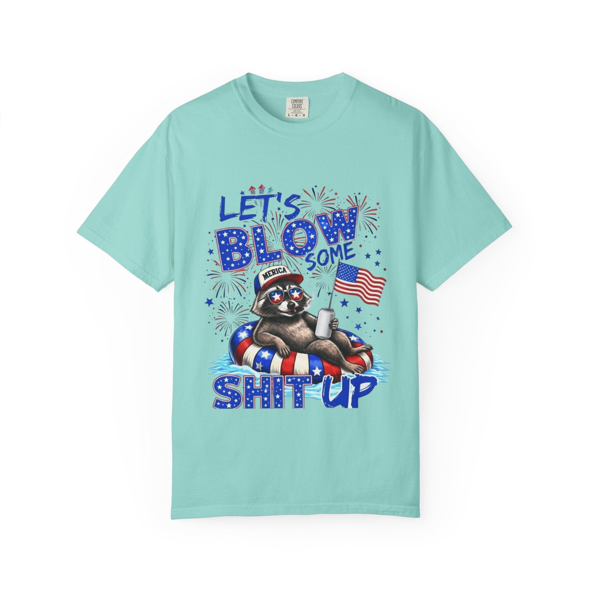 Patriotic Raccoon- Graphic T-Shirt