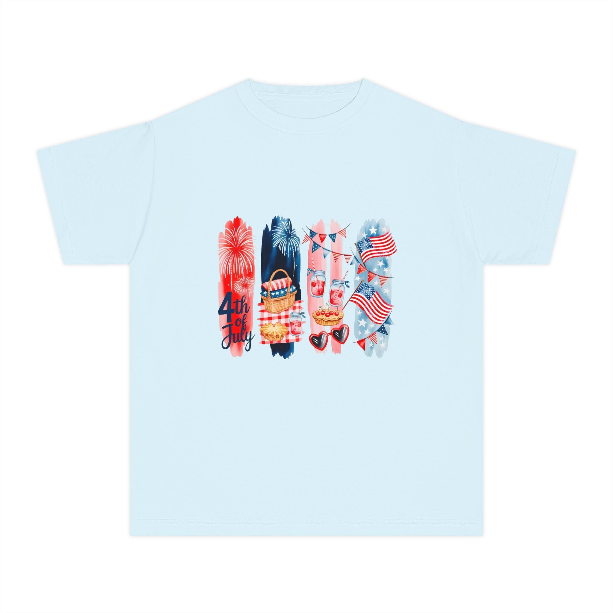 Youth Tee — 4th of July USA Design