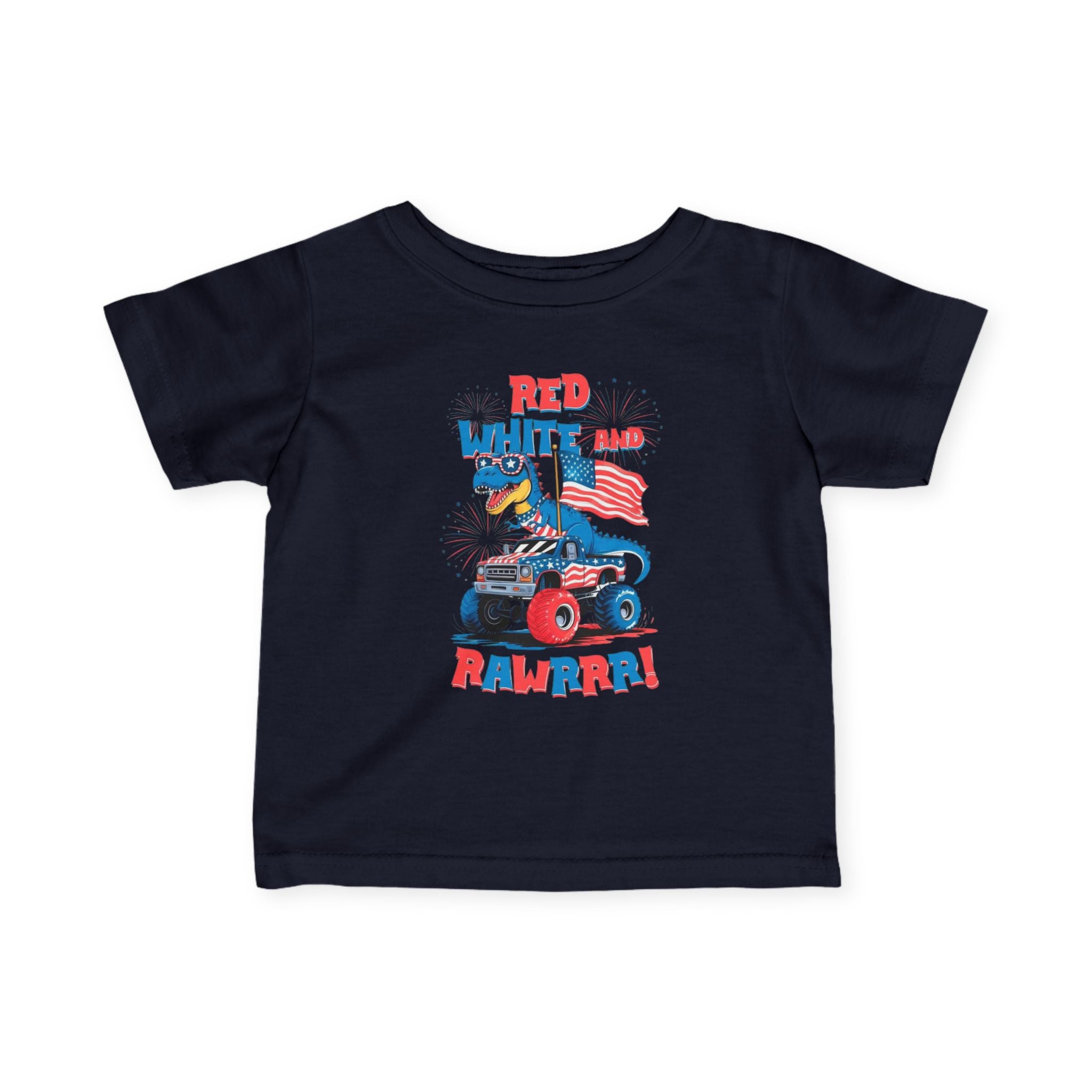 Patriotic Dino Infant Tee