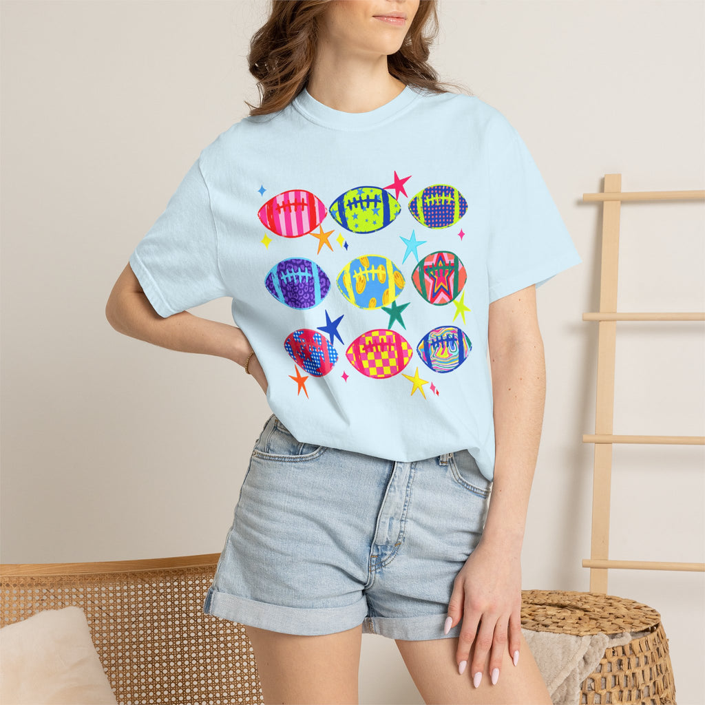 Neon Football Graphic Tee