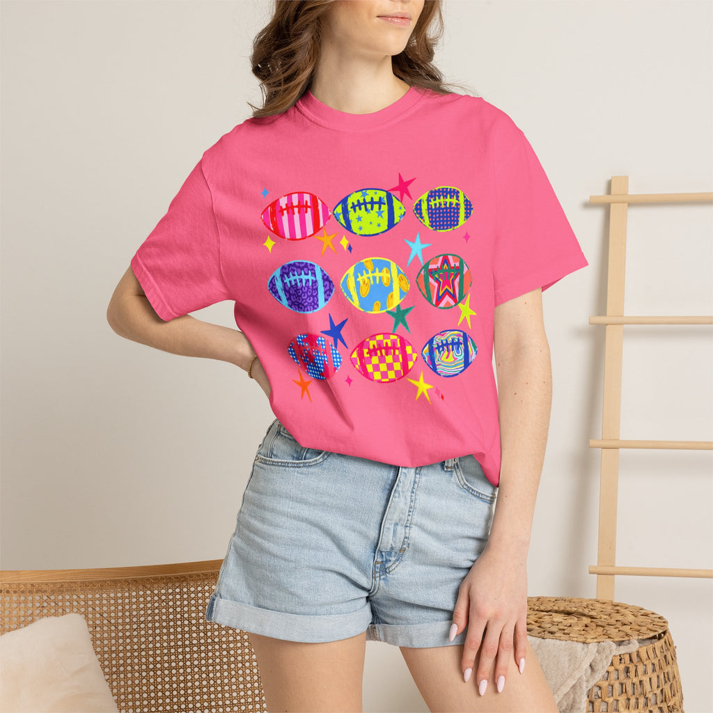 Neon Football Graphic Tee