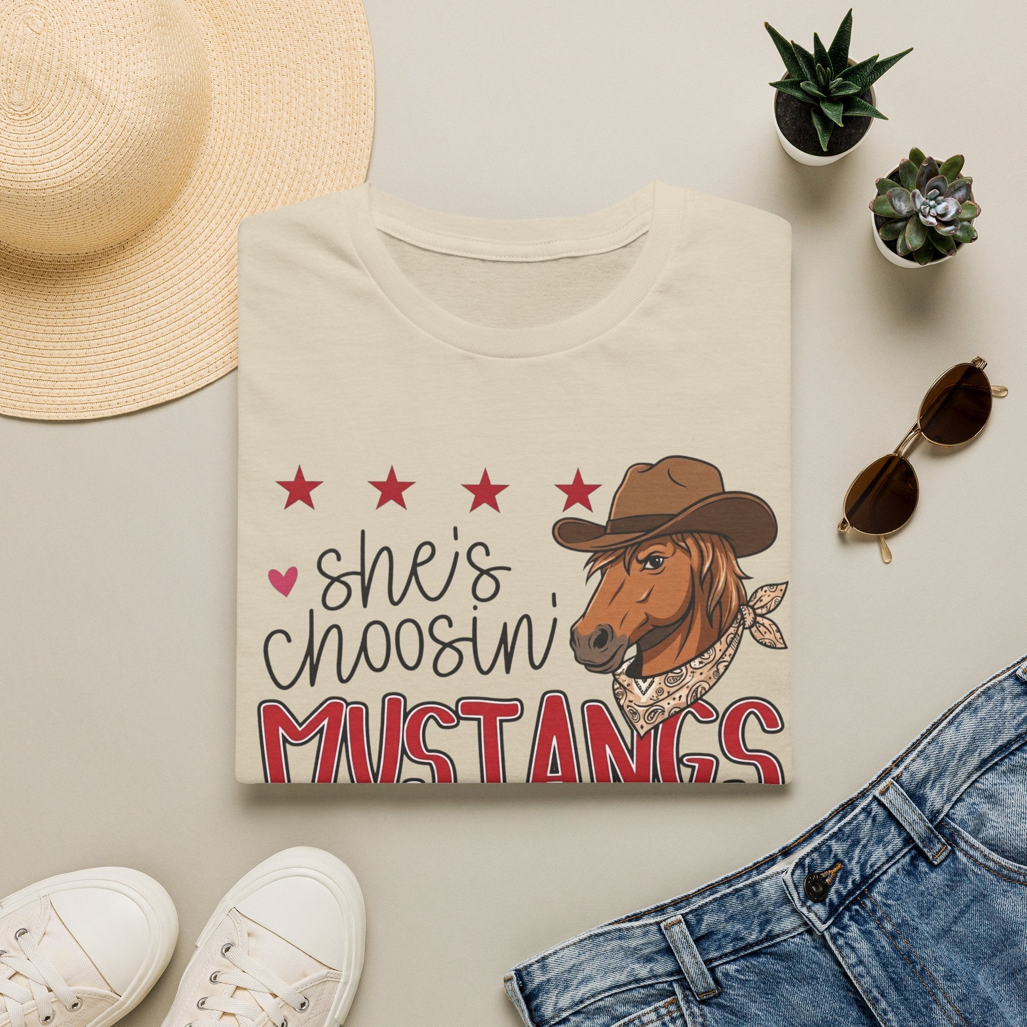 She's Choosin' Mustangs Tee