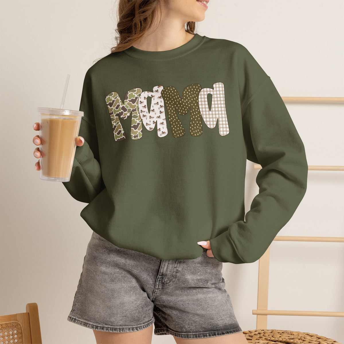 Mallard Mama Patchwork Sweatshirt