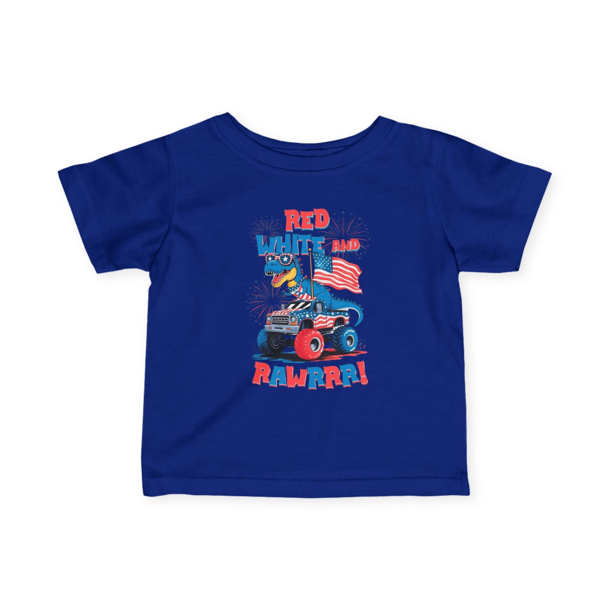 Patriotic Dino Infant Tee