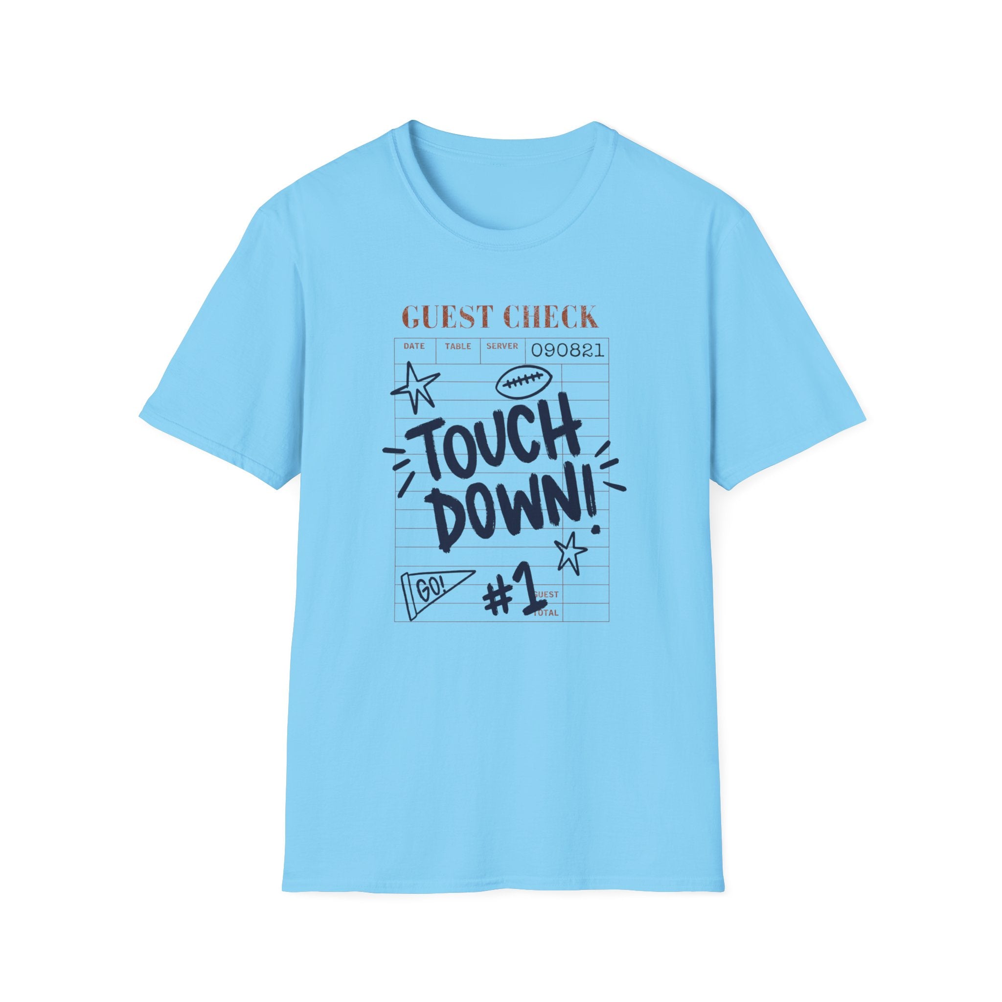 Touchdown Guest Check T-Shirt — Football Game Day Tee