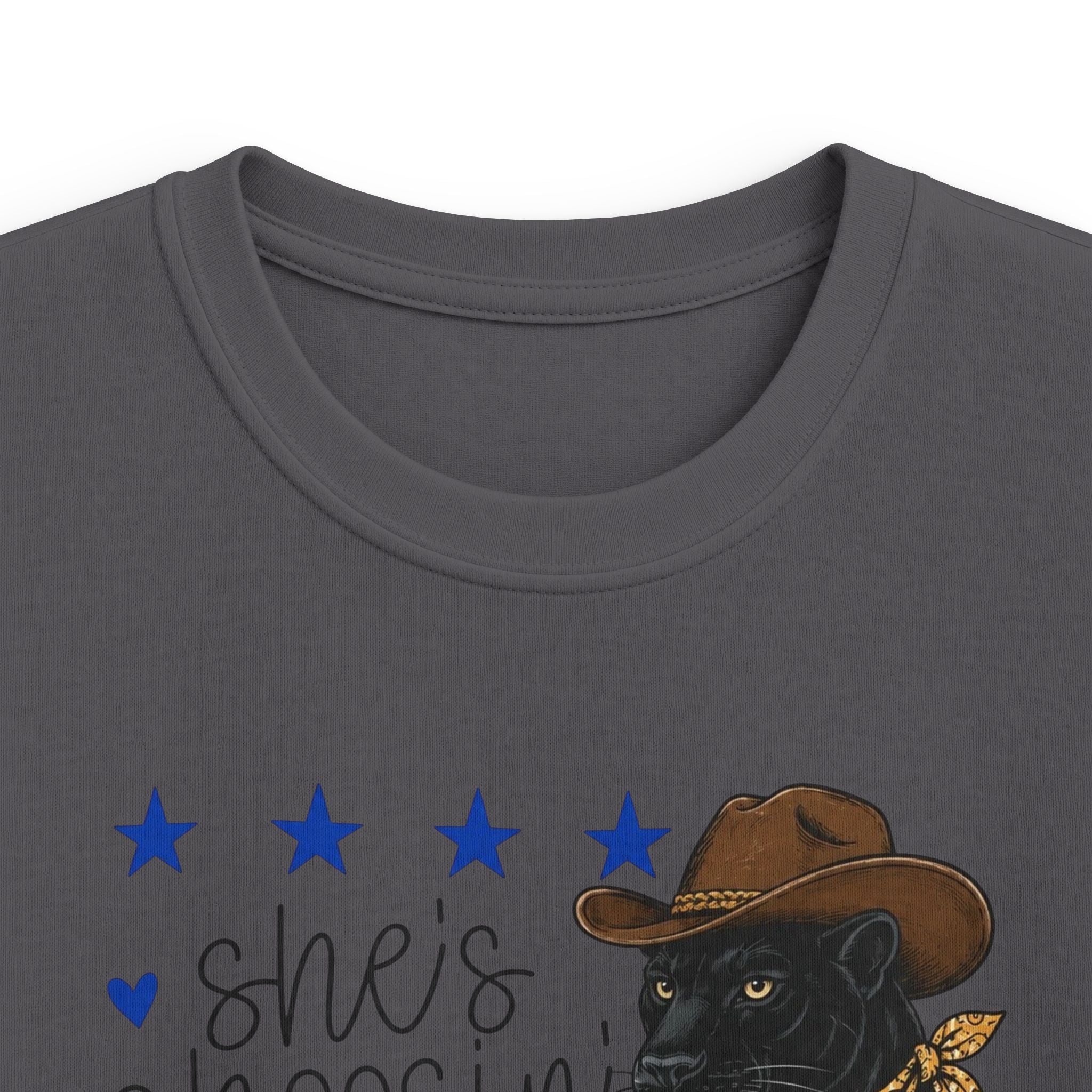 Youth- She’s Choosin’ Panthers School Tee