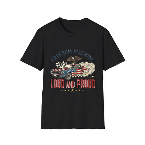 (Gildian) Freedom Machine T-Shirt — "Loud and Proud" American Flag