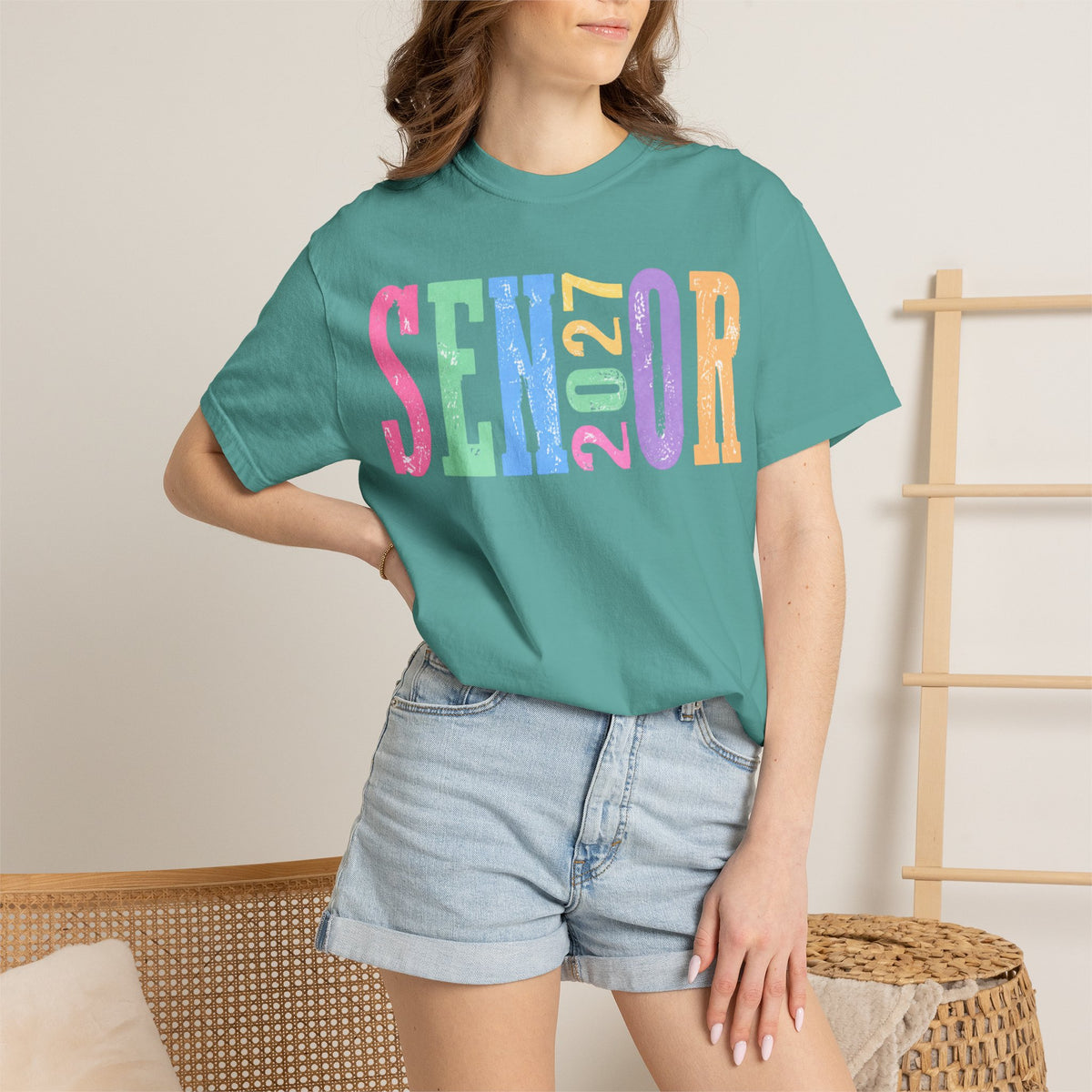 Senior 2027 Colorblock Tee