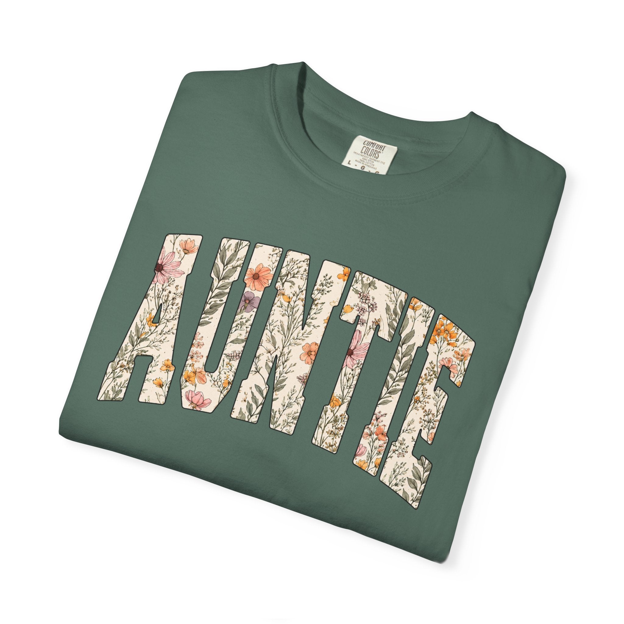 “Auntie” Floral Tee