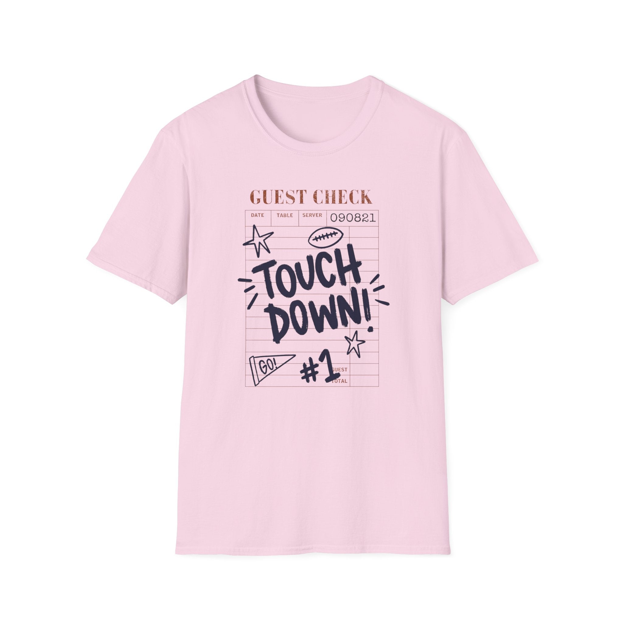 Touchdown Guest Check T-Shirt — Football Game Day Tee