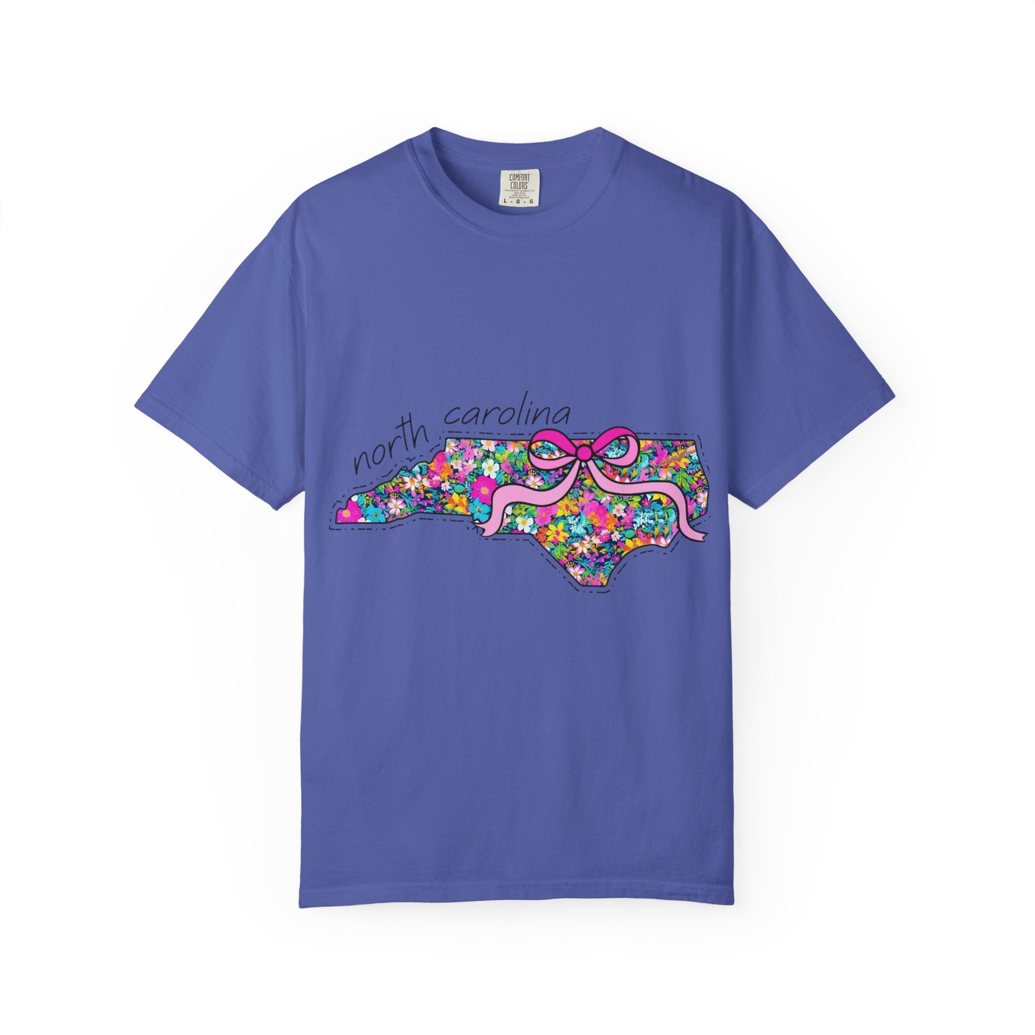 North Carolina- Floral Map Tee
