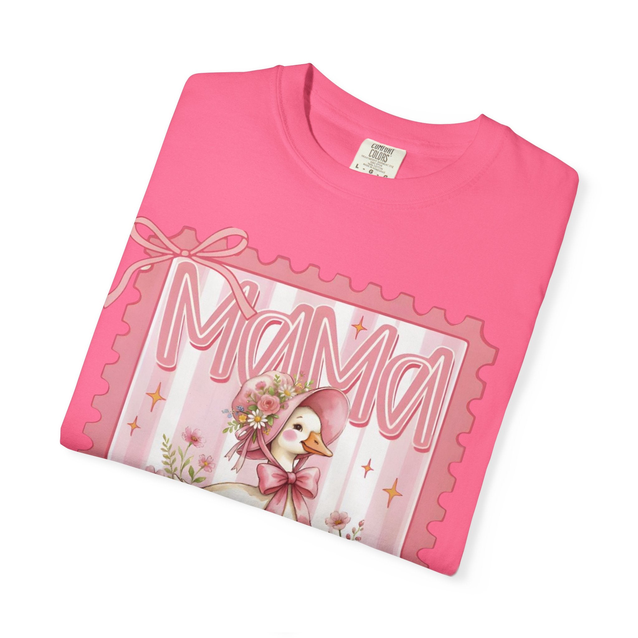 Mama Goose T-Shirt — Vintage Pink Nursery Illustration Tee
