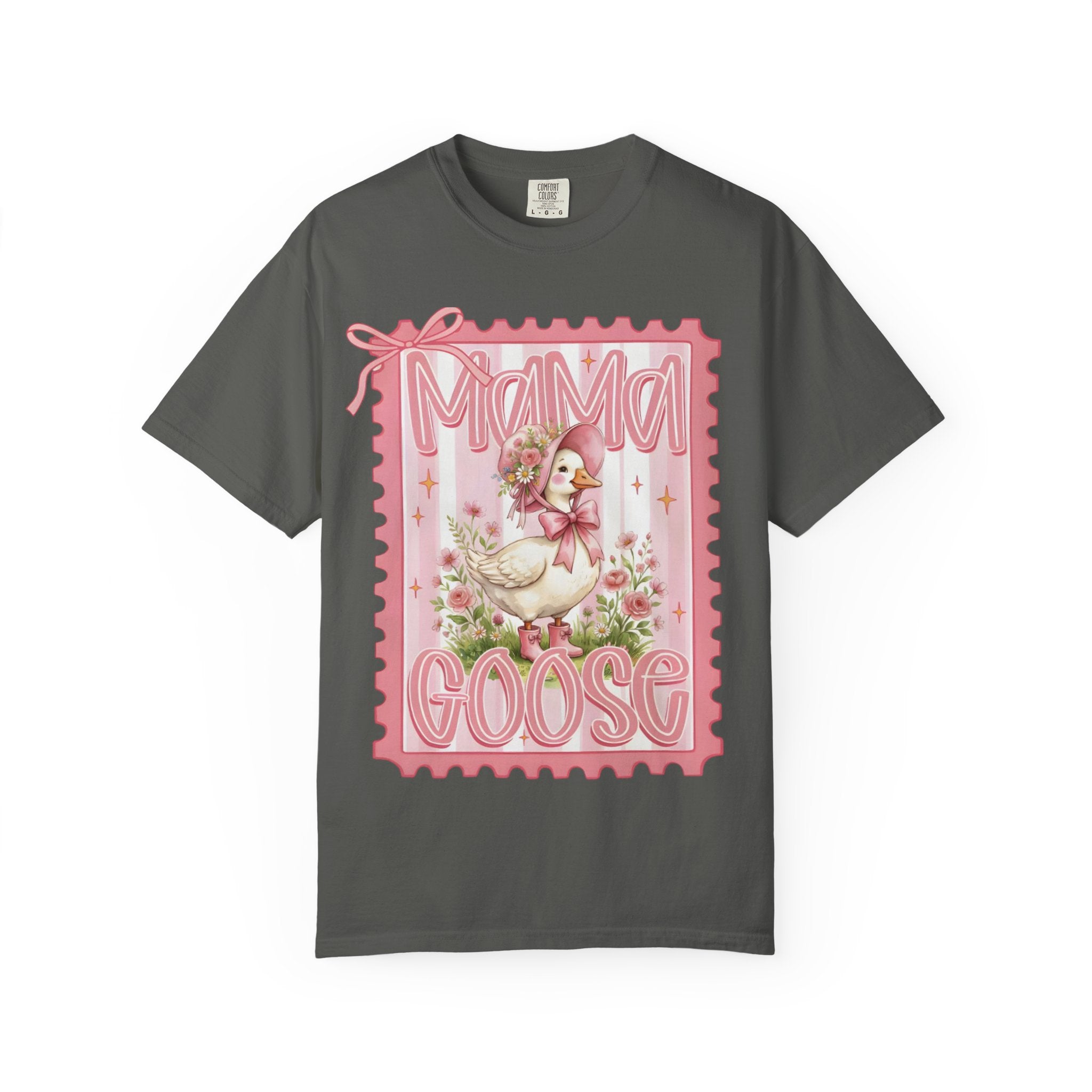 Mama Goose T-Shirt — Vintage Pink Nursery Illustration Tee