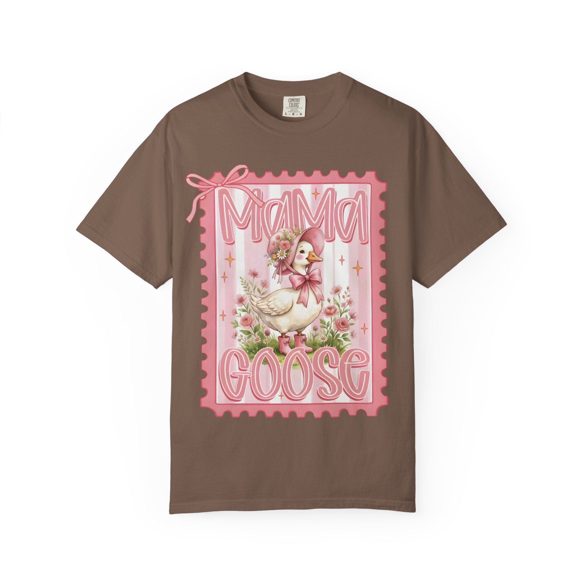 Mama Goose T-Shirt — Vintage Pink Nursery Illustration Tee