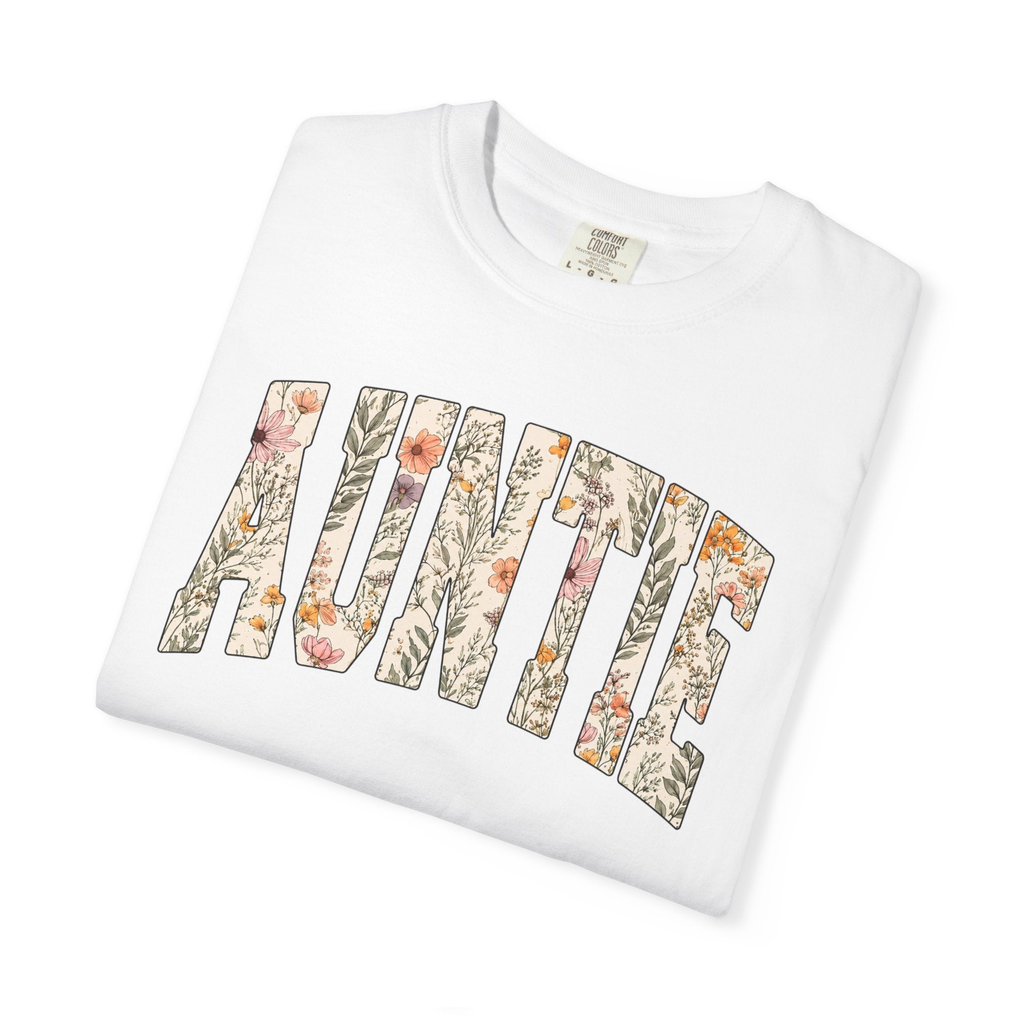 “Auntie” Floral Tee