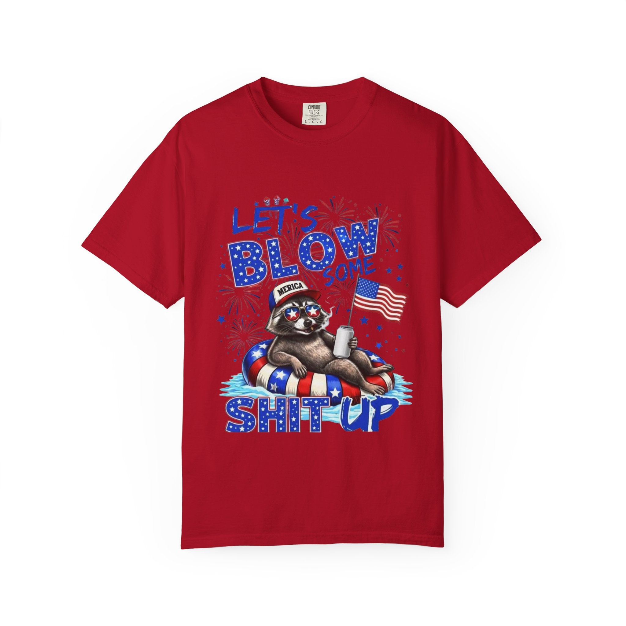 Patriotic Raccoon- Graphic T-Shirt