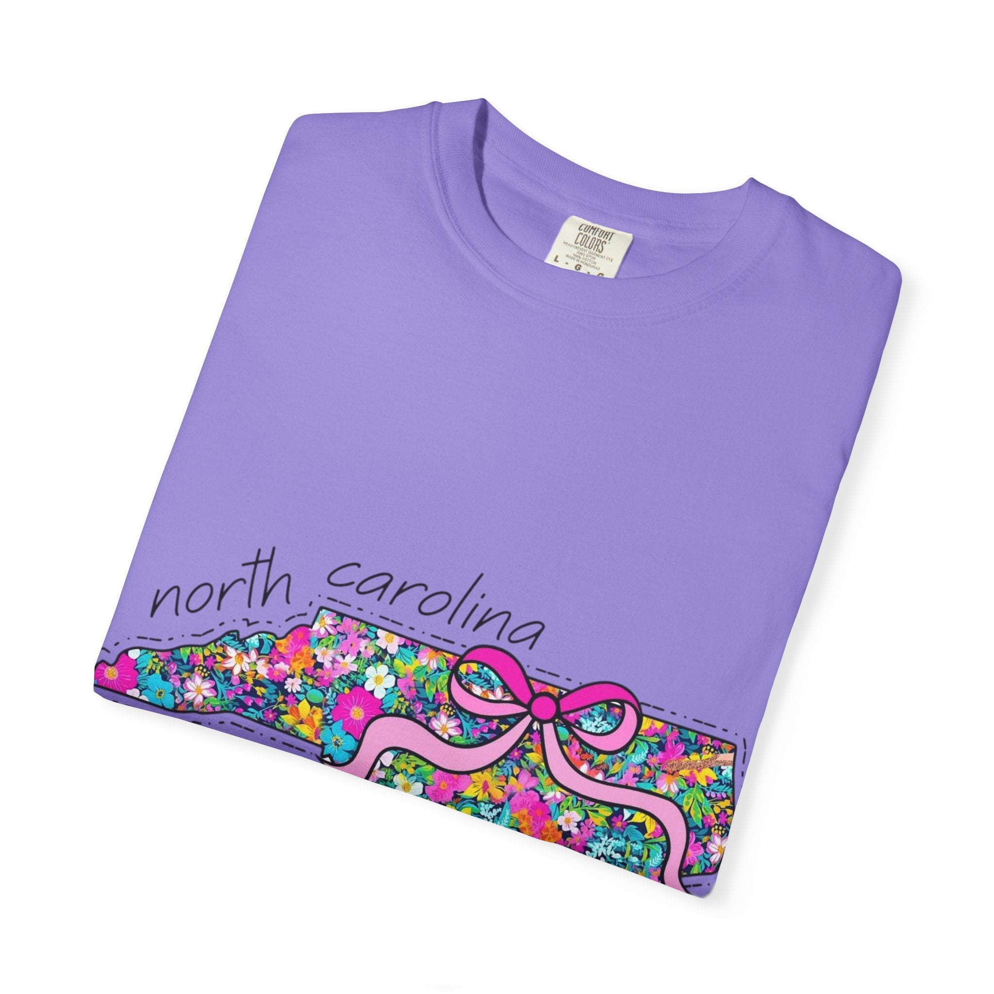 North Carolina- Floral Map Tee